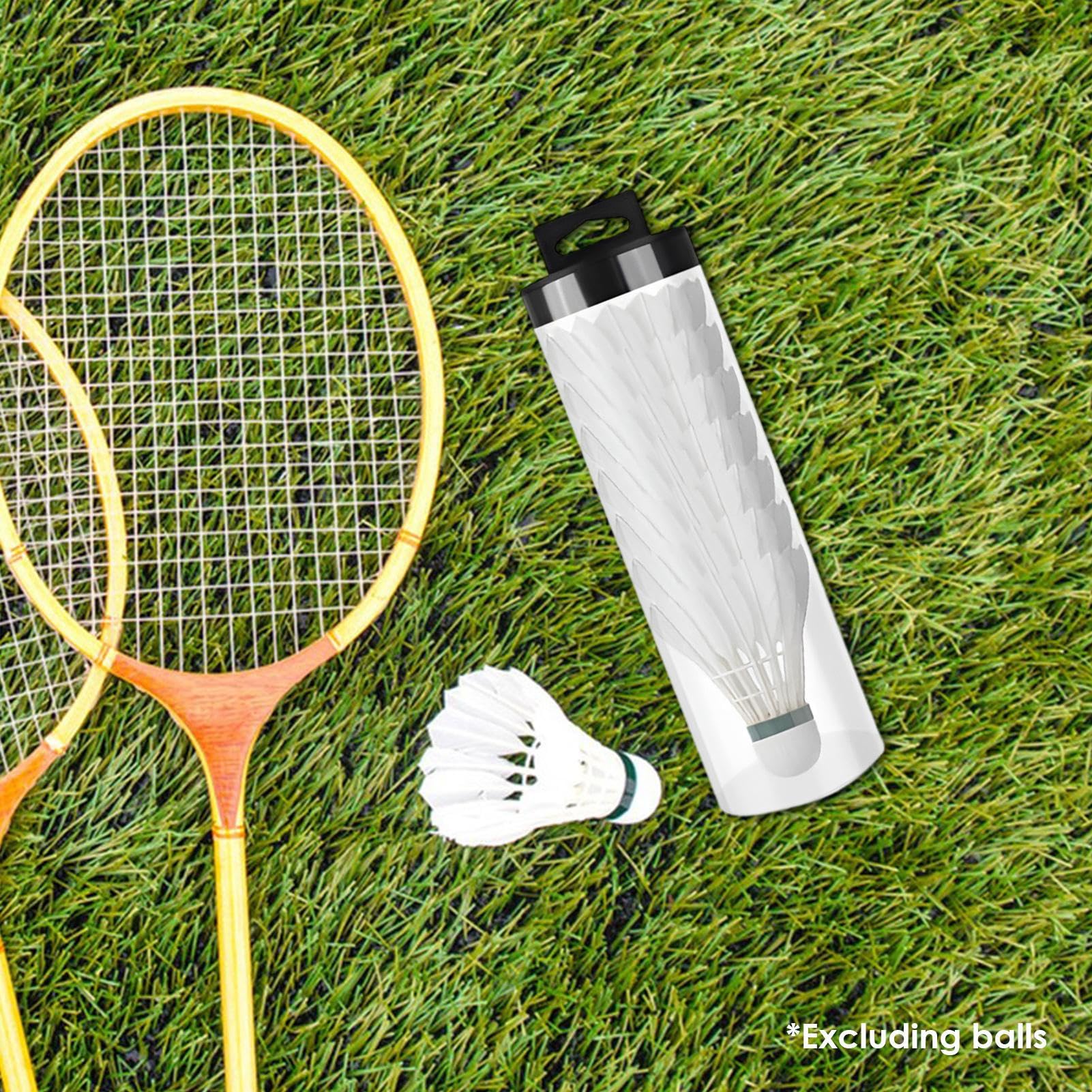Tube de rangement pour balles de tennis en plastique transparent empilable