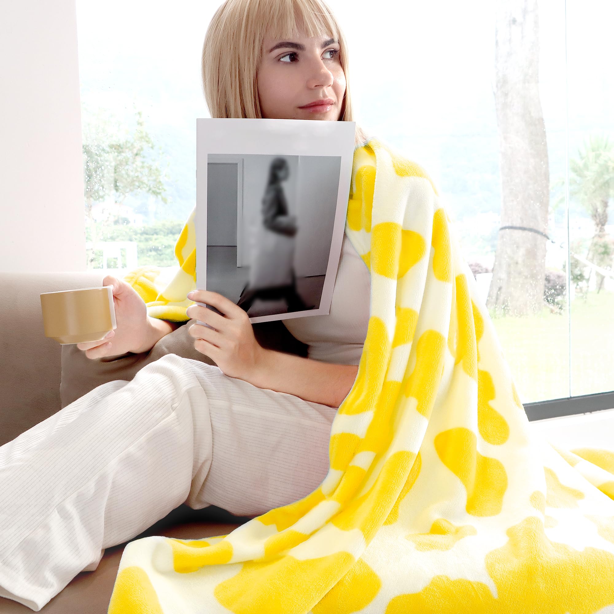 coperta per ciglia blessliving - tessuto morbido e accogliente - design