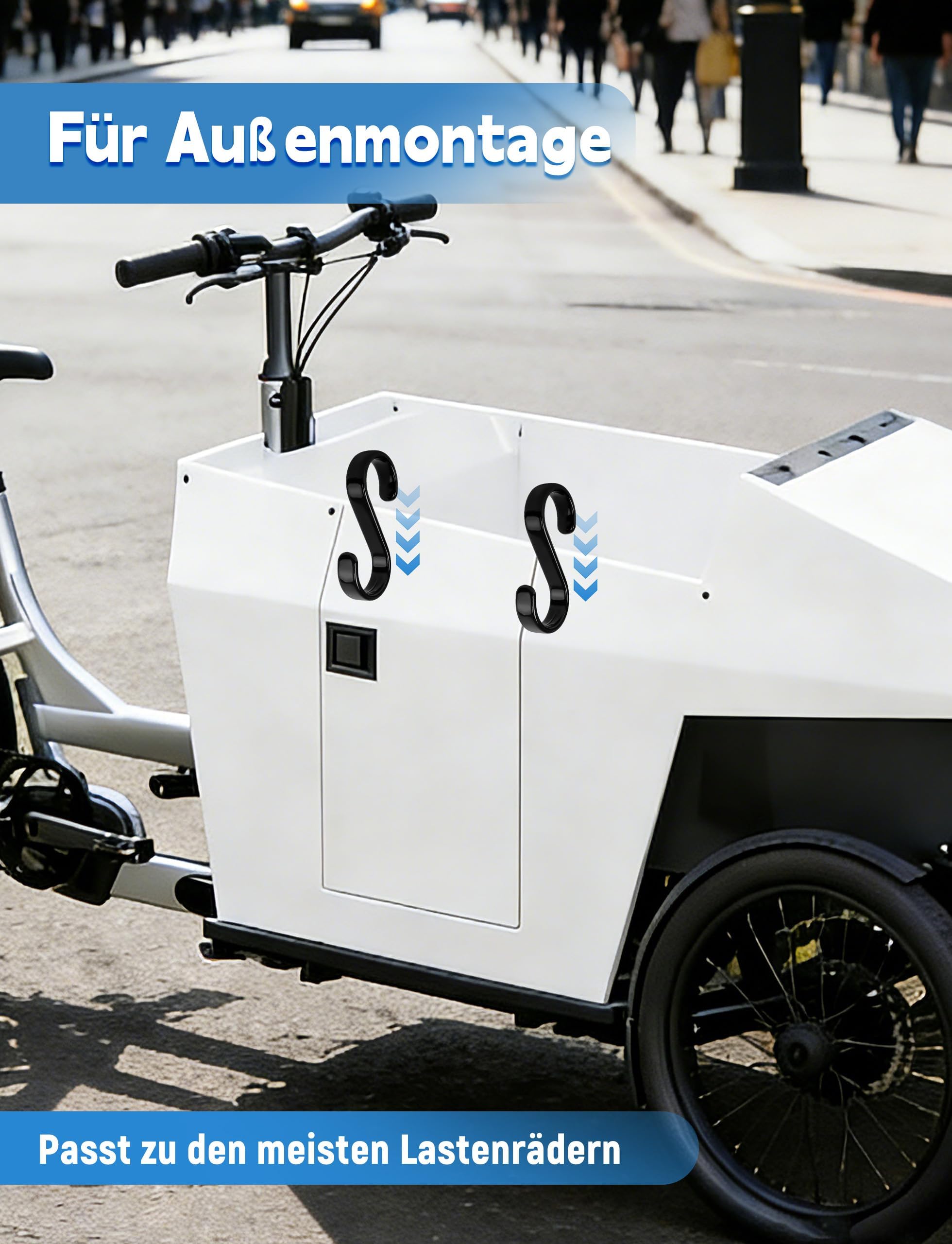 WildKids Bike Holder S – 2X Halterung für Kinderfahrrad & Laufrad, Lastenfahrrad Zubehör, bis 60 kg belastbar, Passt zu den meisten Modellen der Marken Riese & Müller, Babboe und weitere