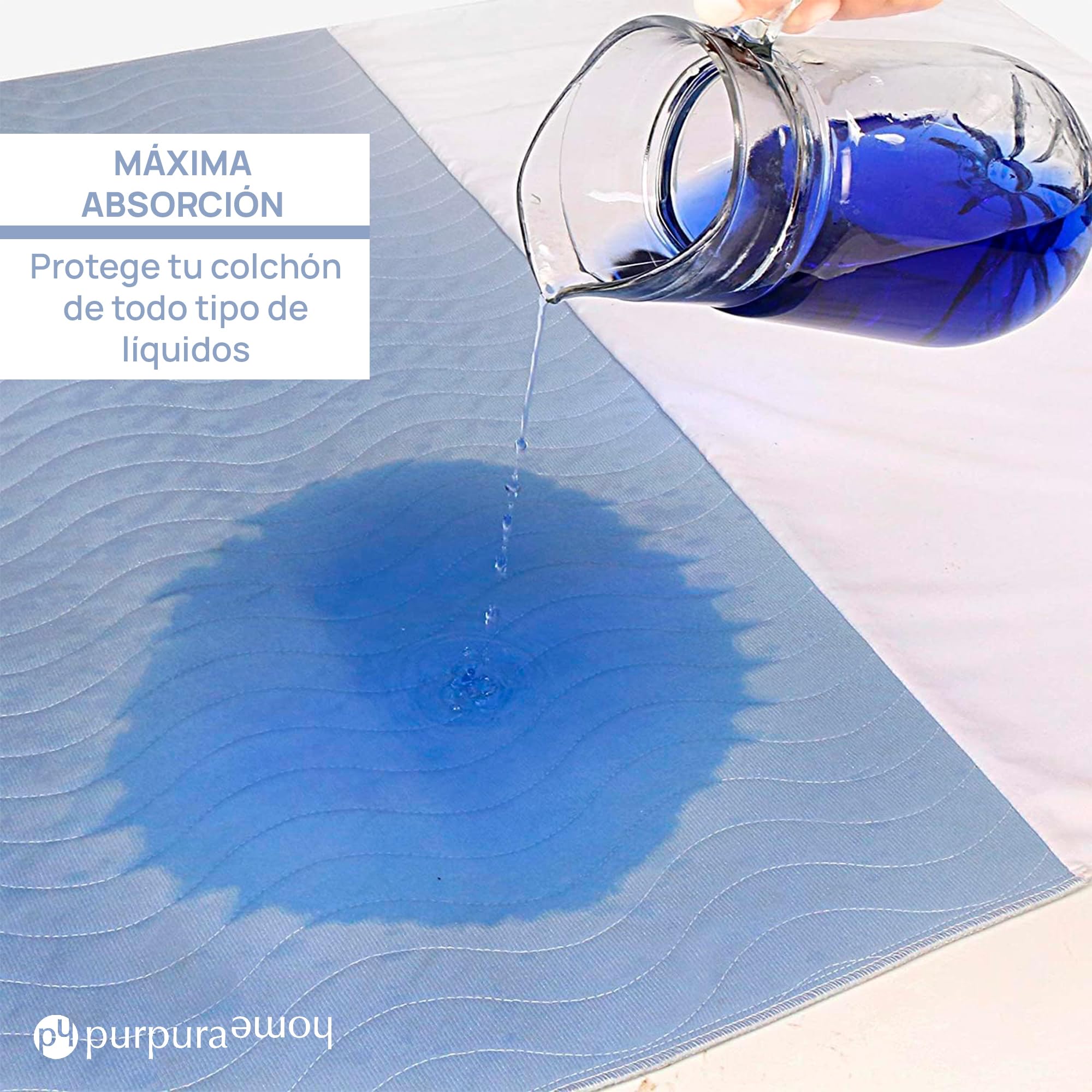 Empapadores Cama Adultos Lavables con Alas 4 Capas. Protector Colchon 90 Super Absorbente. Funda Salva Camas Bebe Impermeable y Reutilizables. Cubre Cama Lavables. 90x80 cm