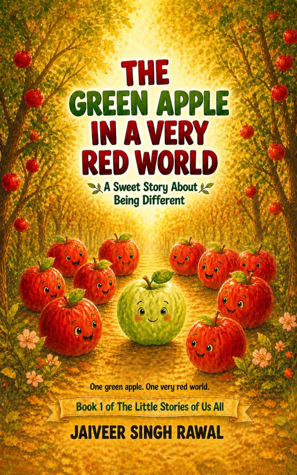 The Green Apple in a Very Red World: A Sweet Story about Being Different (The Little Stories of Us All Book 1)