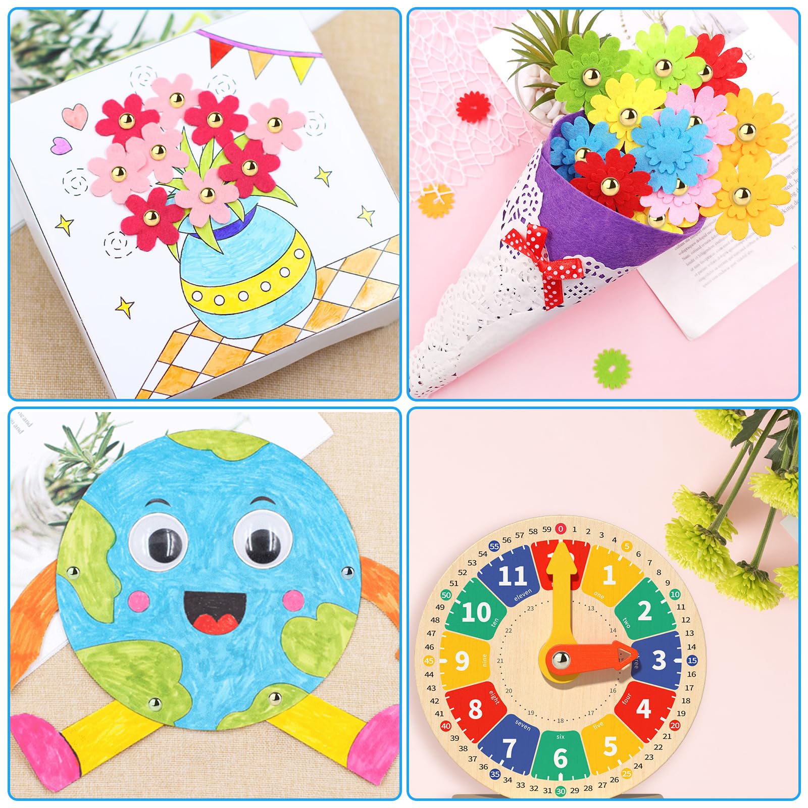 400 sztuk spinaczy próbkowych, 8mm okrągłogłowe spinacze, Mini Brads zapięcia papierowe, metalowe spinacze próbkowe, klipsy próbkowe do tworzenia kartek, scrapbookingu, rękodzieła