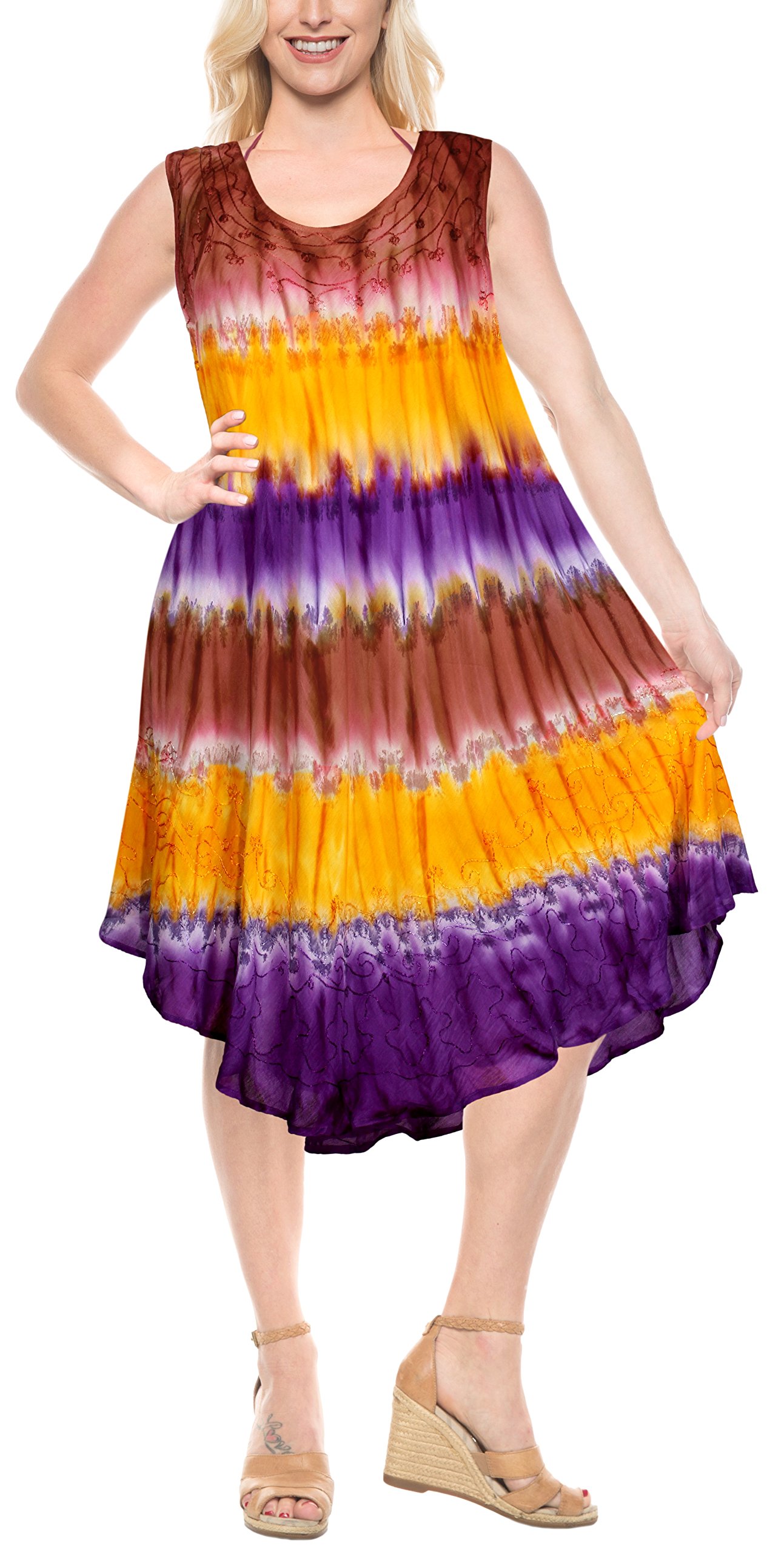 LA LEELA Women's Plus Size Fashion House Wear Dresses