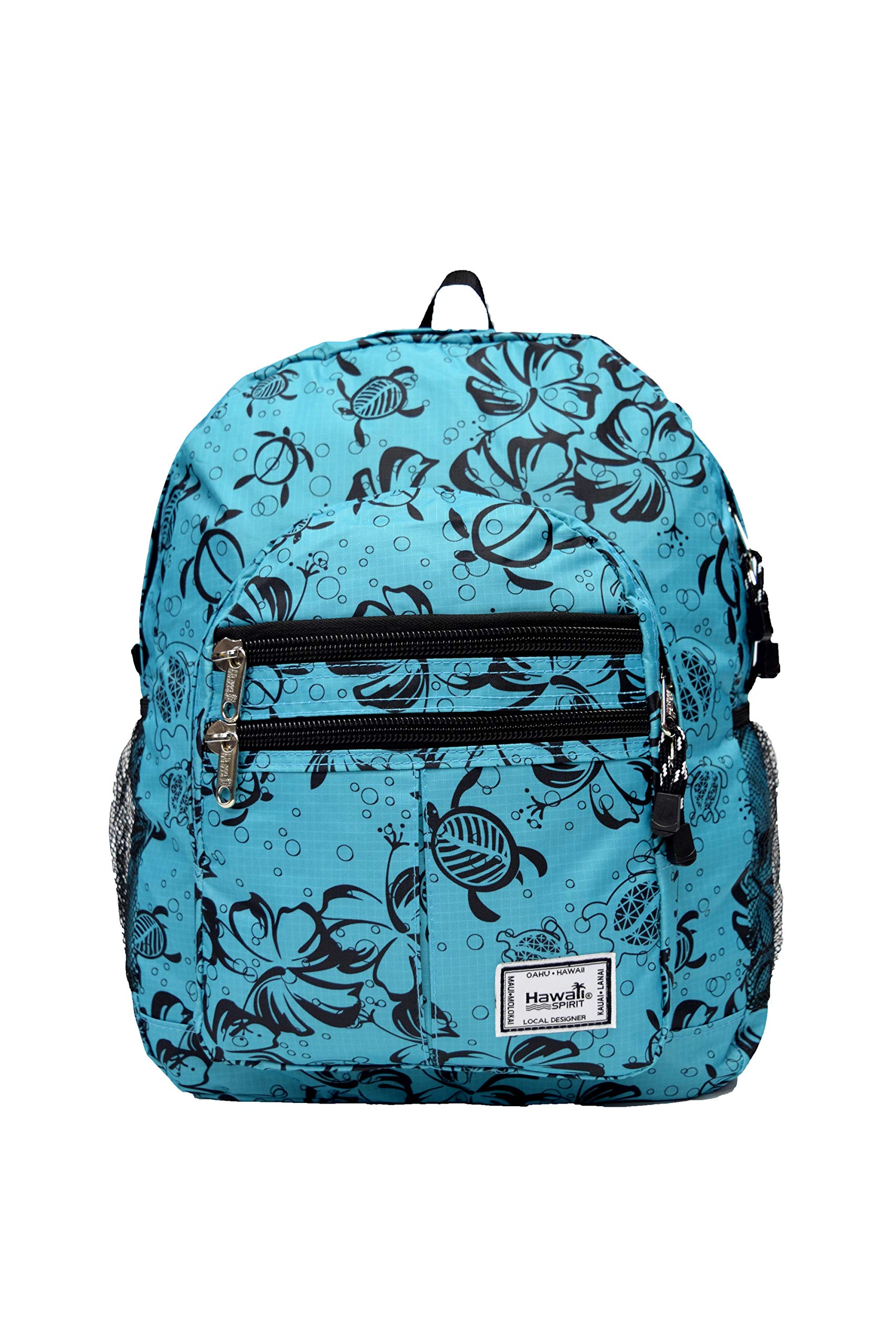 Hawaii Spirit 02 Medium Backpack (Teal, Honu Family)