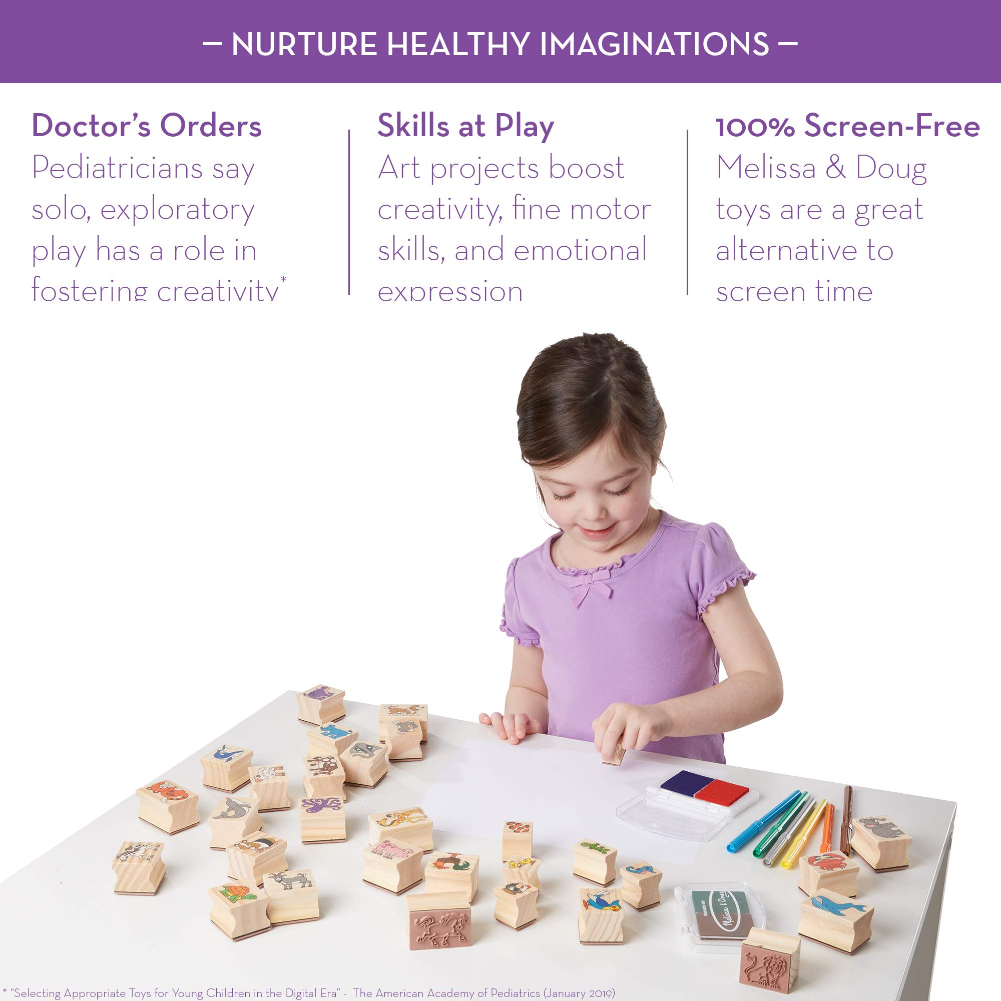 melissa and doug deluxe wooden stamp set