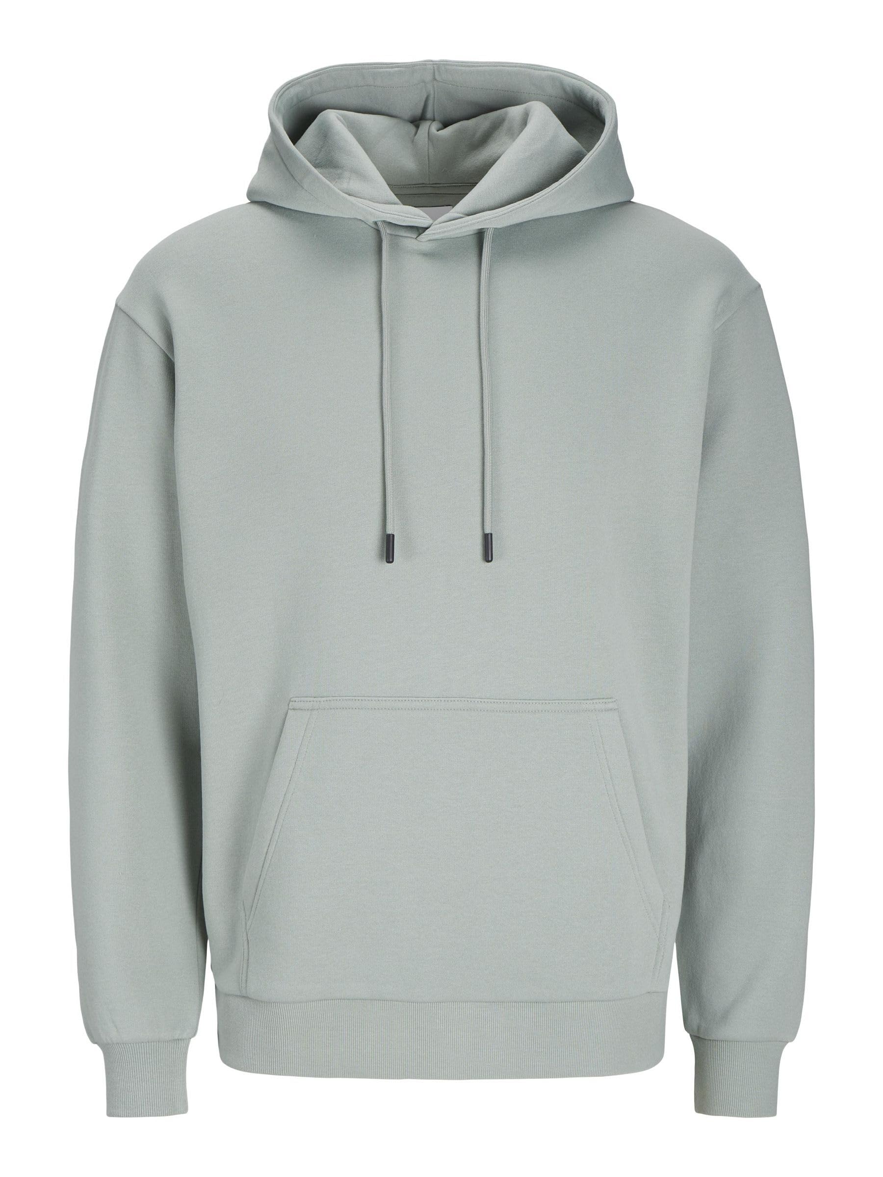 JACK & JONES Men's Jjebradley Sweat Hood Noos Sweatshirt, Iceberg Green, XXL