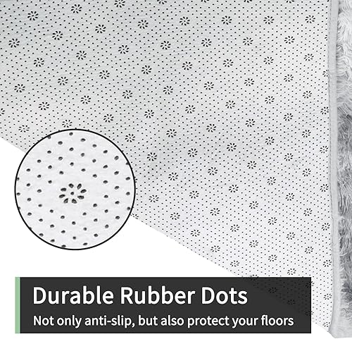 Miniatura 4 de Alfombras de área de 5 x 7, alfombra de área grande de 5 x 7 pies, alfombras de área lavables, alfombra de área para dormitorio, alfombra de felpa