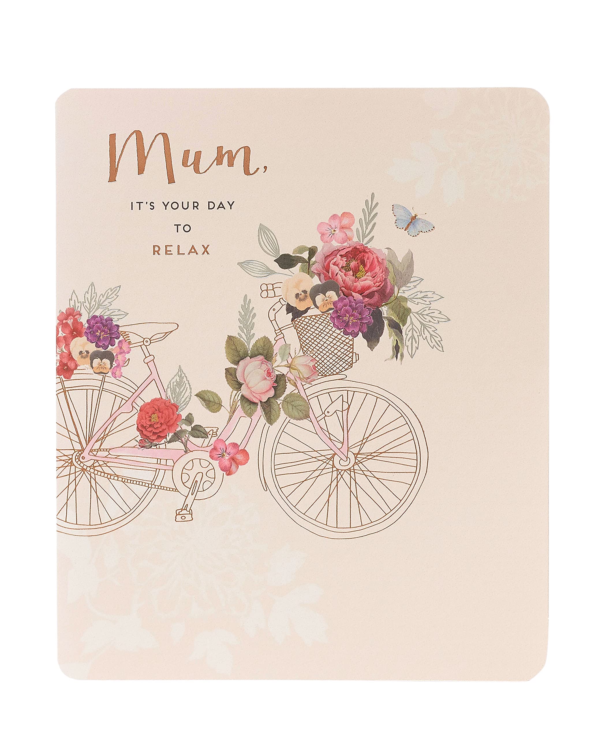 Biglietto Festa Della Mamma UK Greetings Con Busta – Taglio Laser Rosa E Bianco – Messaggio Sincero Per Moglie - 3