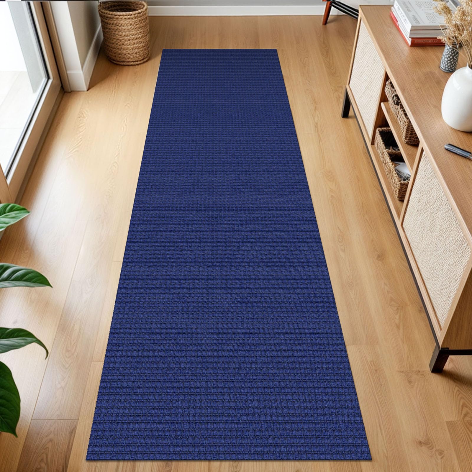 KOZYFLY Runners for Hallways 2x7 ft Washable Kitchen Runner Non Slip Rubber Backed Hall Runners Cotton Entryway Runner Rugs Floor Carpet for Indoor