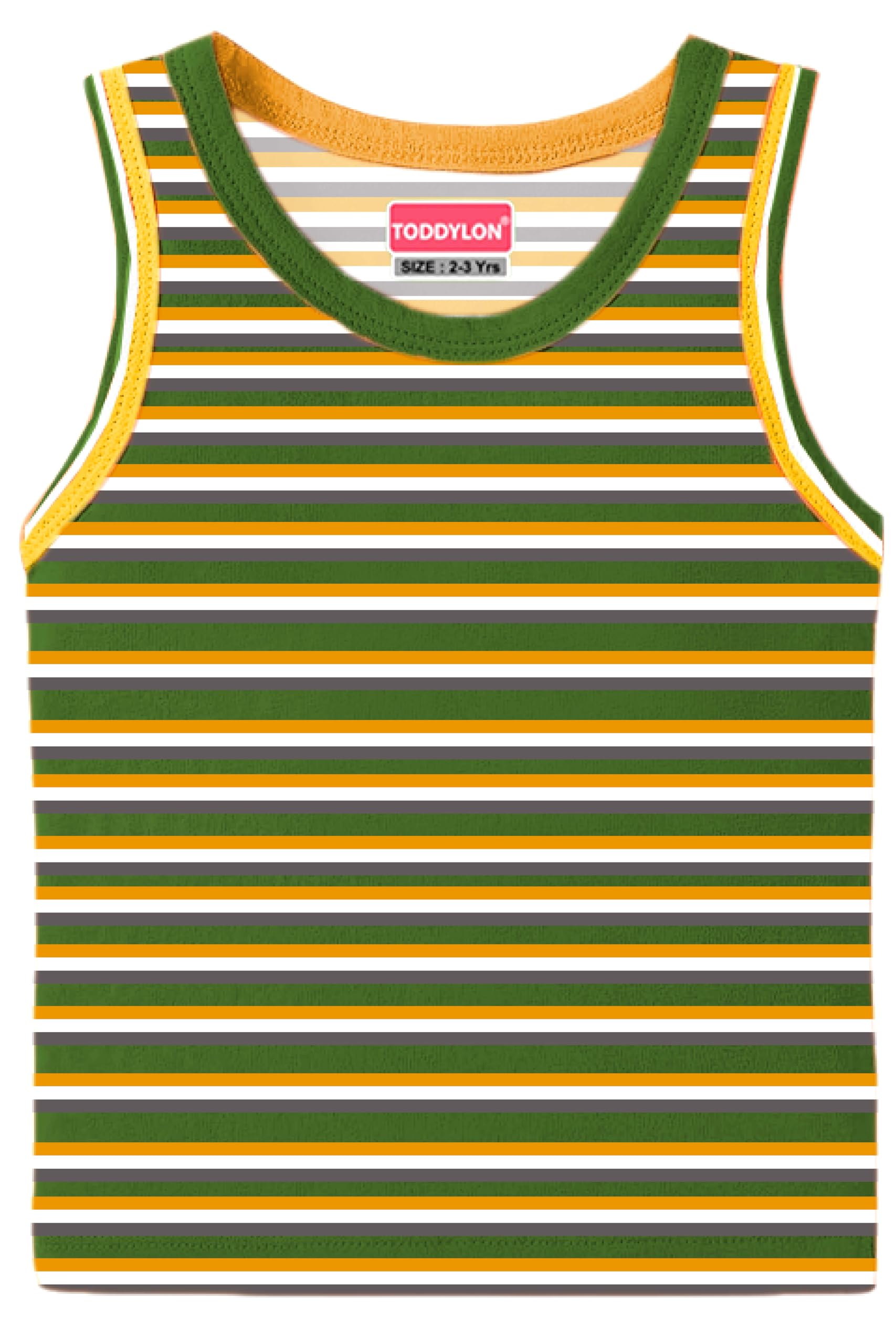 Toddylon Baby Boys Vest Regular Fit Sleeveless Cotton T-Shirts | Printed Vest | Summer Top | Kids Vests (Pack of 3) (12-18 Months) - Image 9 thumbnail