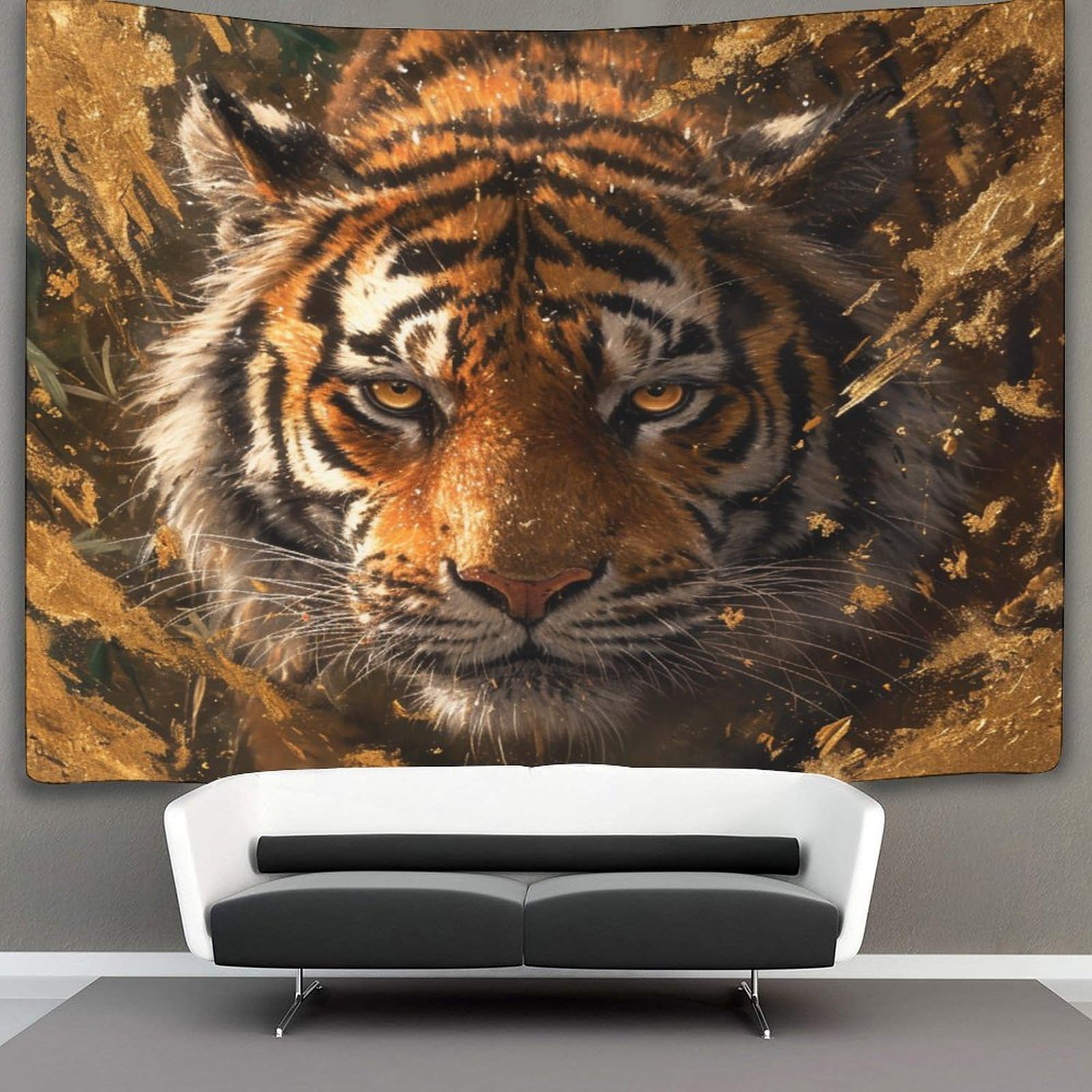 kaiyun Tiger Tapestry,Animal Wall Art Aesthetic Home Decoration for Living Room Dorm 130cmx150cm