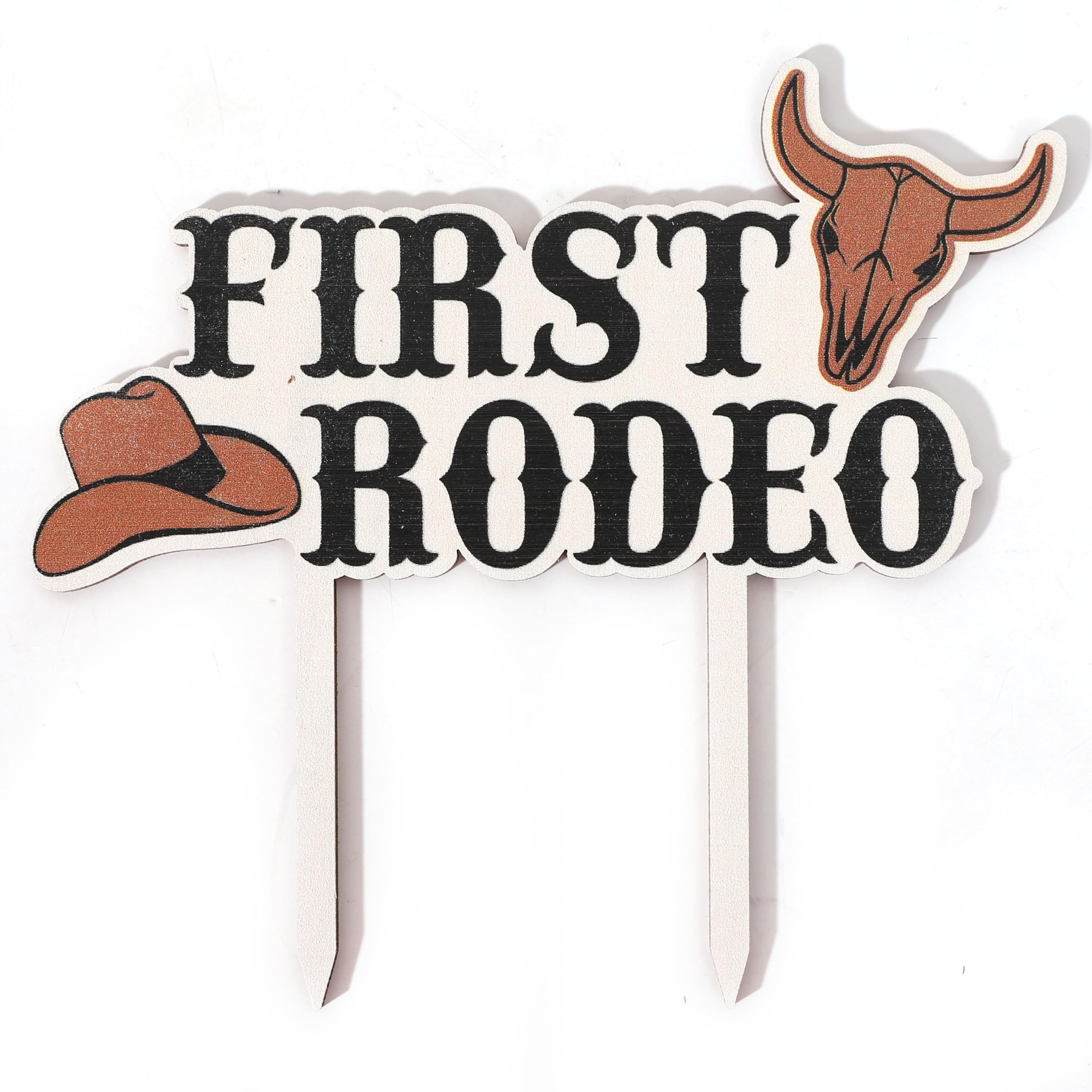 "My First Rodeo" Cowboy Cake Topper - 1st Birthday Western Party Decoration - View #8