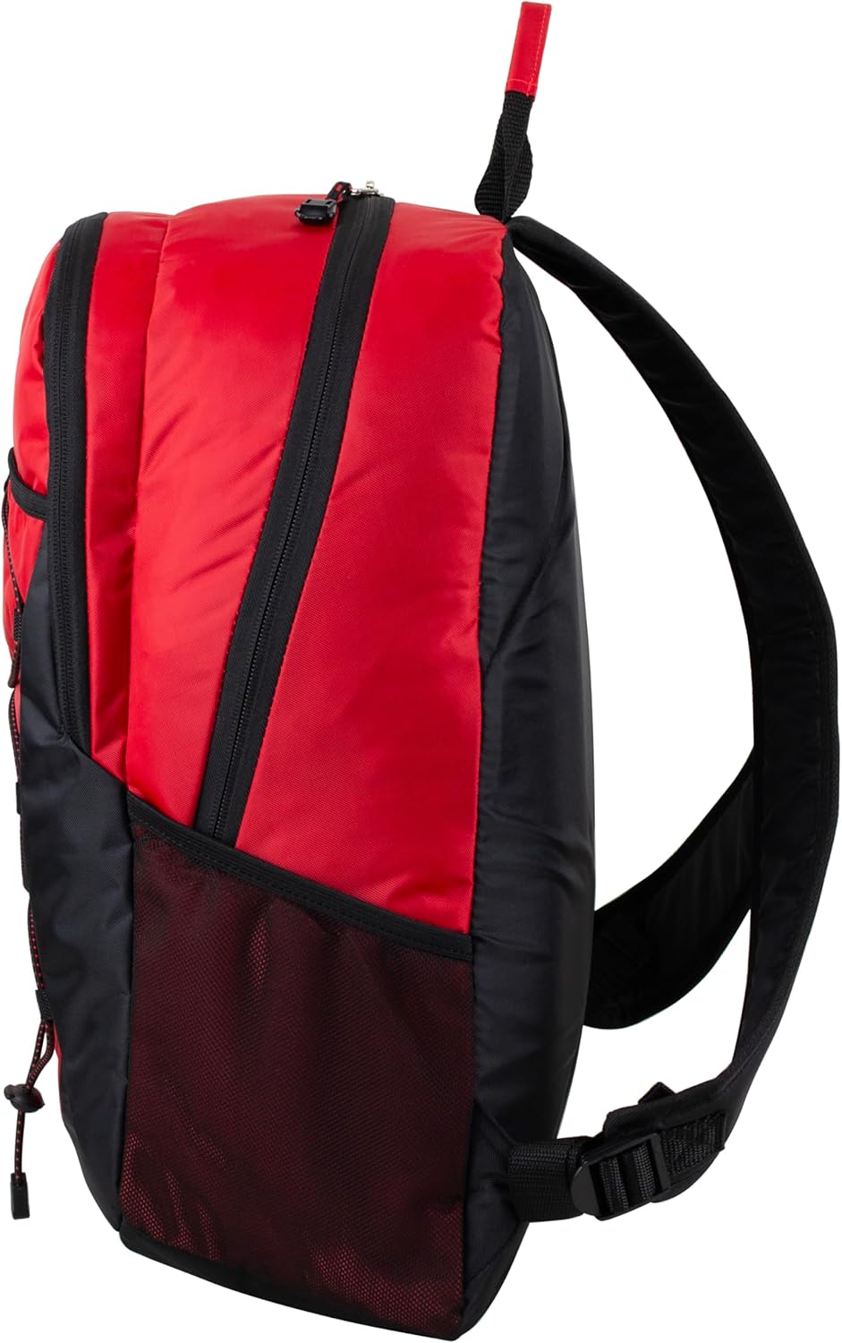 FUEL Sport Backpack w/Multiple Compartments & Bungee Great for Sports, Travel, Leisure, Classroom, Outdoors, Hiking - Red