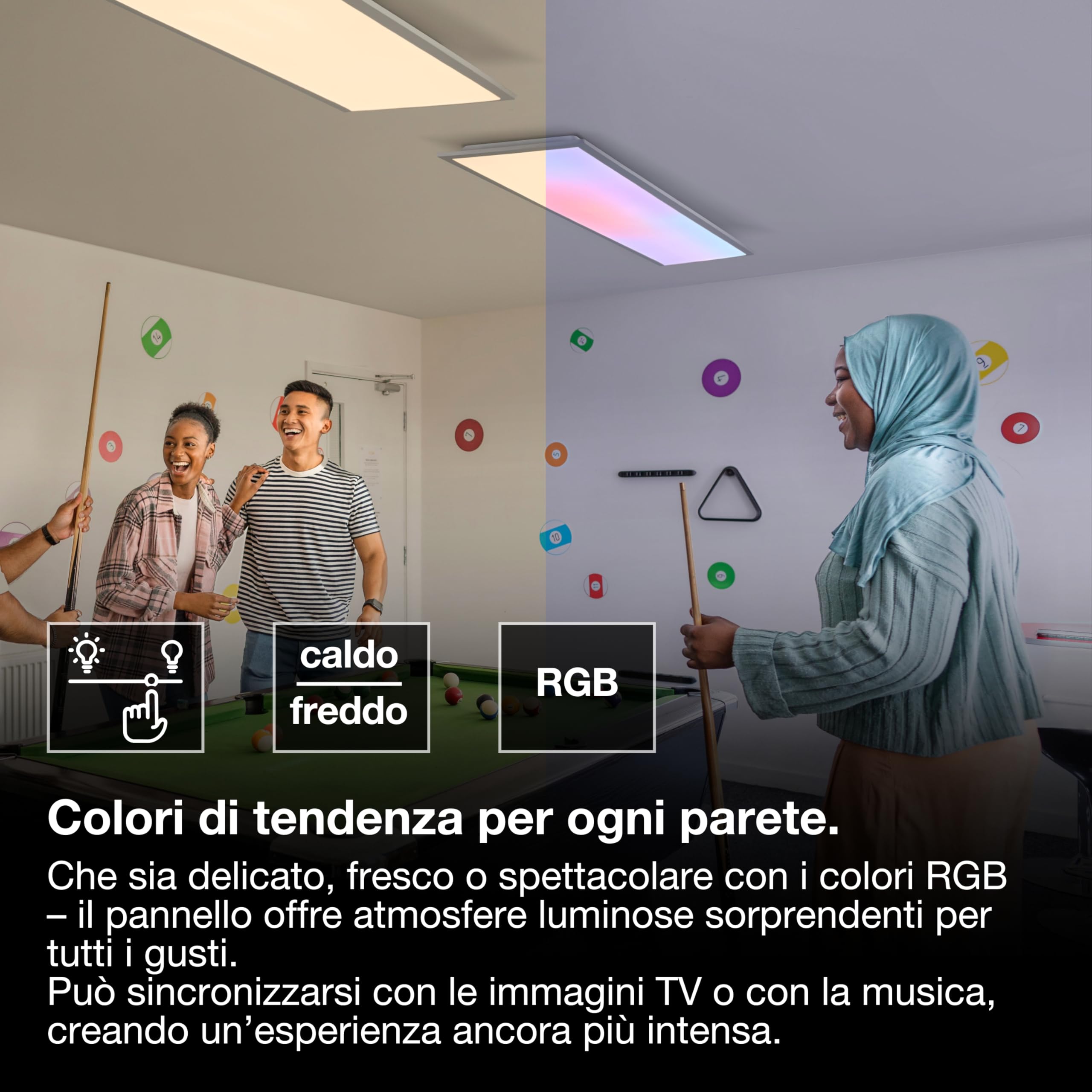 OSRAM SMART+ WIFI MAGIC pannello, bianco, 36W, 3600lm | Smart+ Wifi Planon Magic, Party Lighting Special and Mood Light, Bianco, dia, 30000 h, confezione da 1