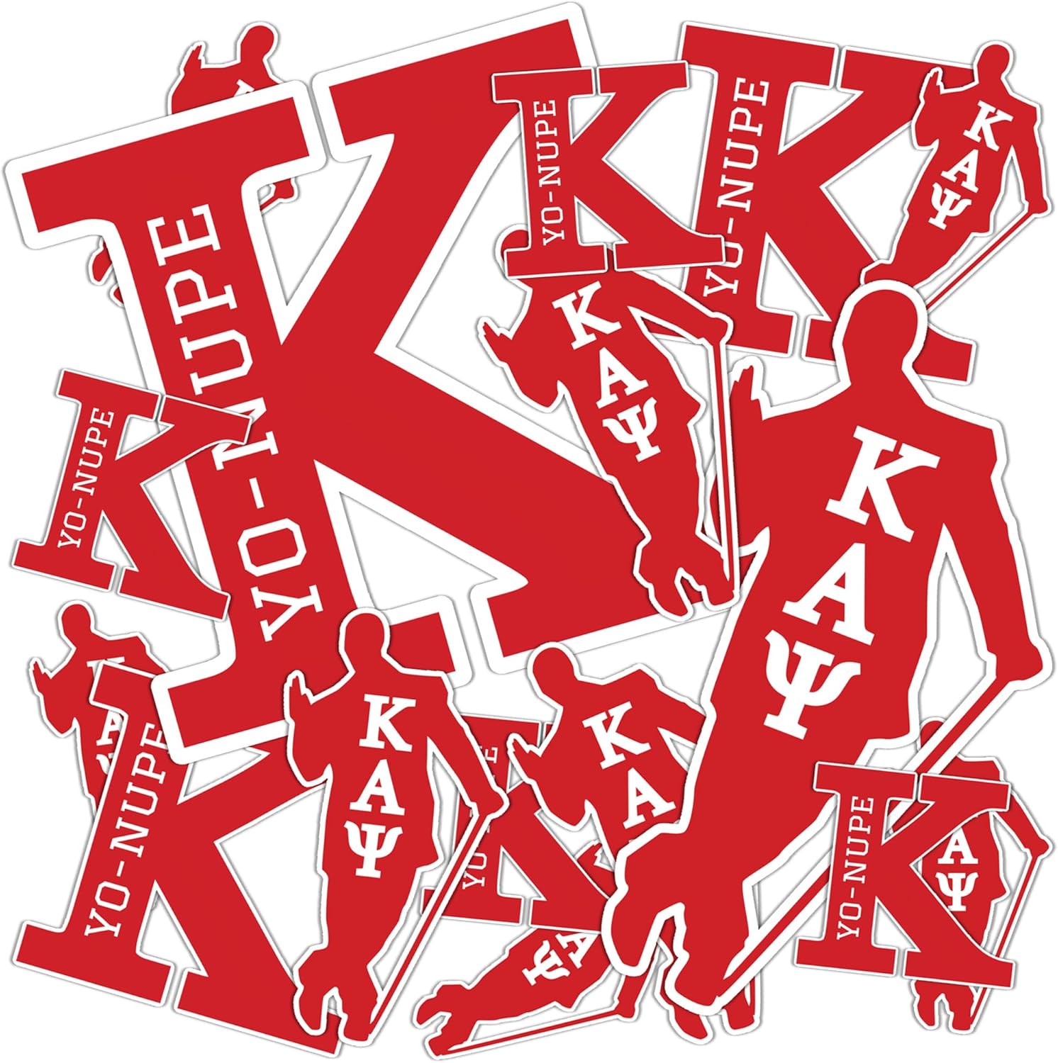 Desert Cactus Kappa Alpha Psi Sticker KAP Yo Nupe Divine 9 Sheet Sticker Multiple Size Decal Laptop Water Bottle Car Sheet (T1-3)