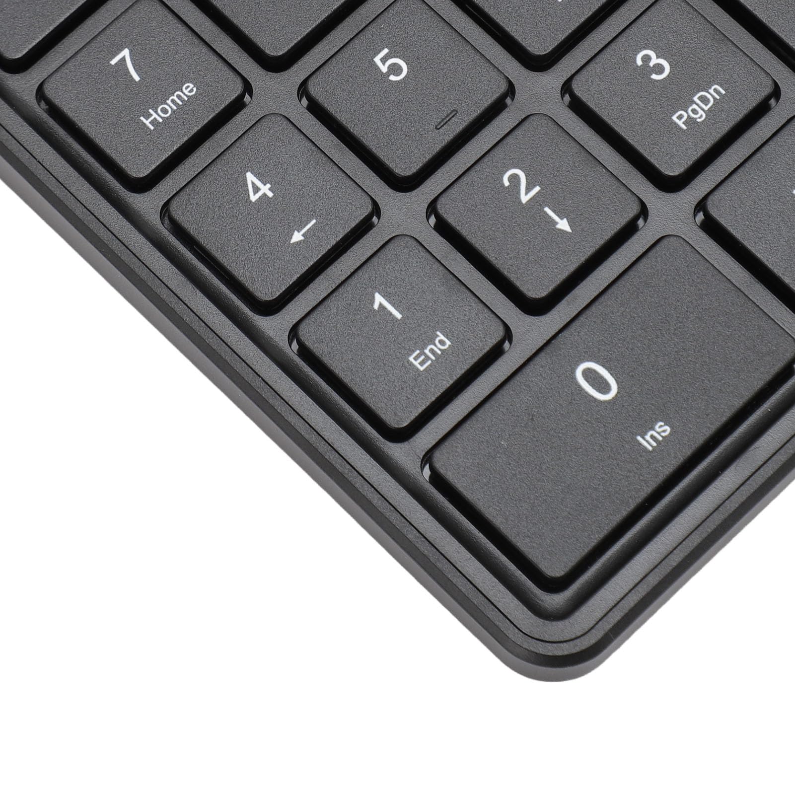 VBESTLIFE Clavier numérique sans fil, Bluetooth 4.2 et sans fil 2,4 G, clavier numérique double mode avec pavé tactile, 22 touches pour ordinateur portable, PC, ordinateur de bureau (noir)