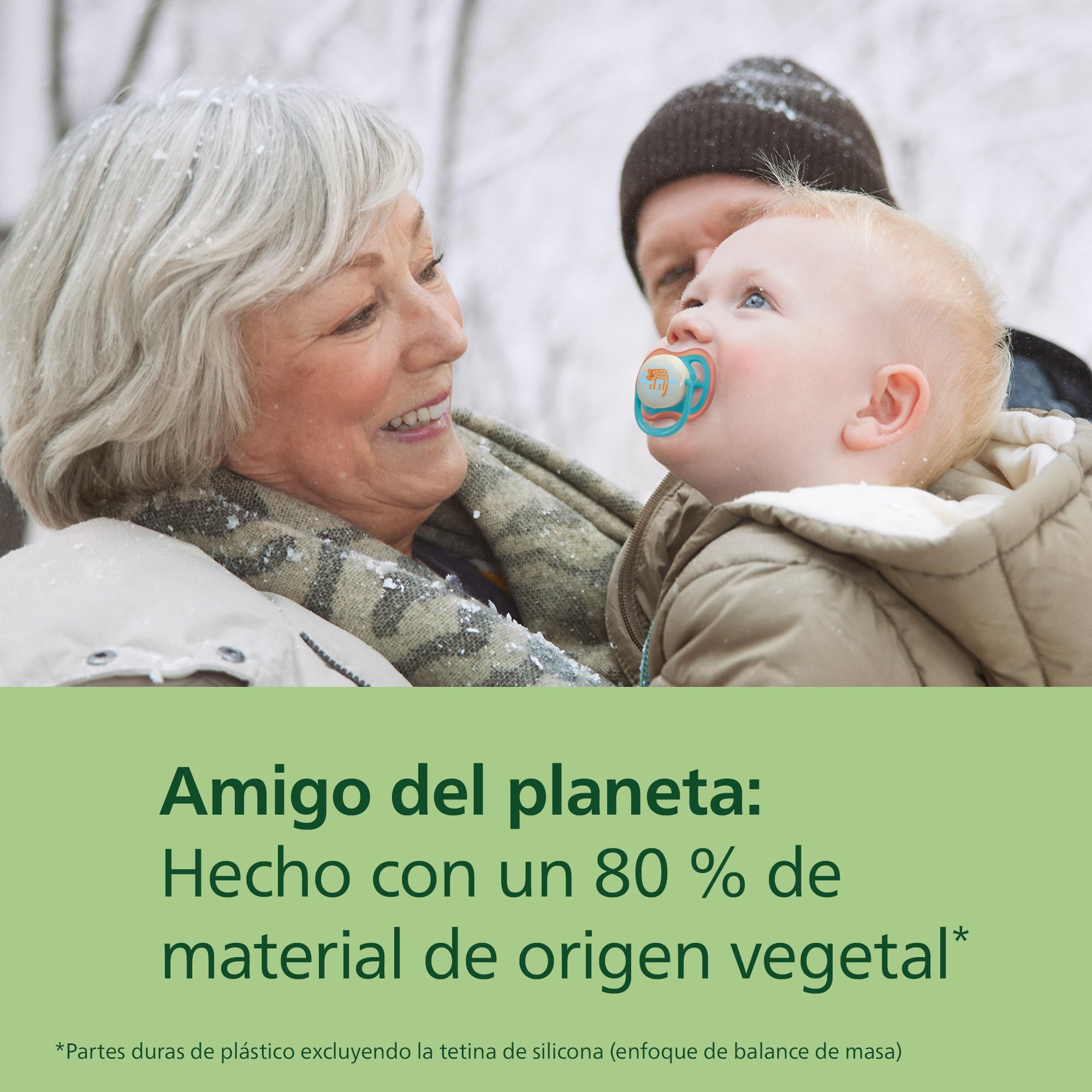 Philips Avent chupetes ultra air para día y noche: diseño anatómico, para bebés a partir de 18 meses, modelo que brilla en la oscuridad, tetina simétrica extrafirme, sin BPA, paquete de 4, SCF349/56