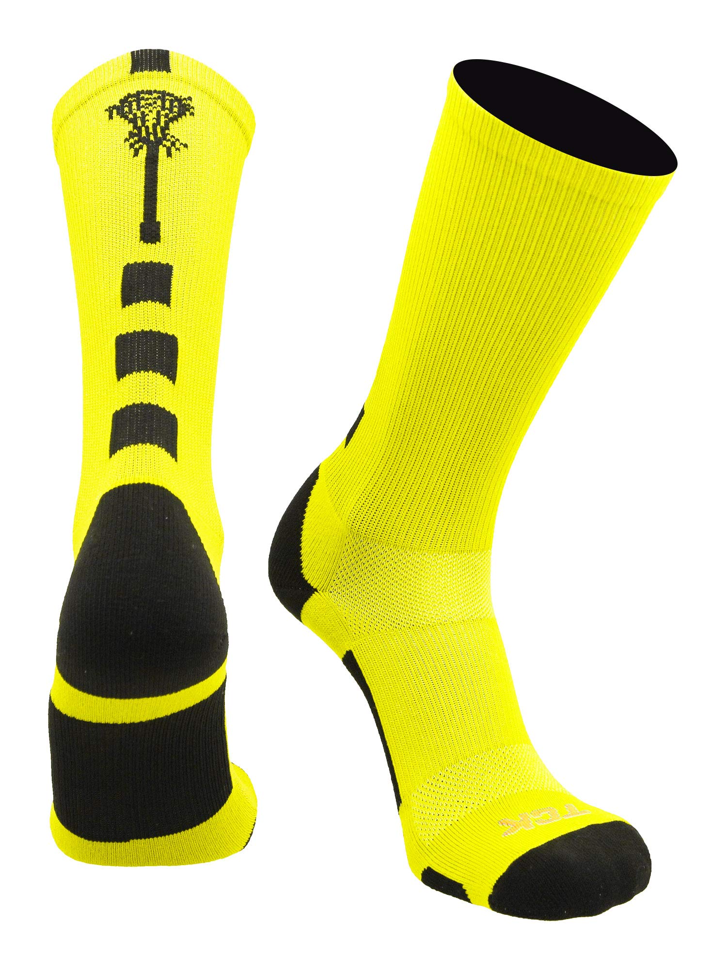 TCKLacrosse Socks Midline Lacrosse Stick Logo Crew Socks Men Boys Girls Women