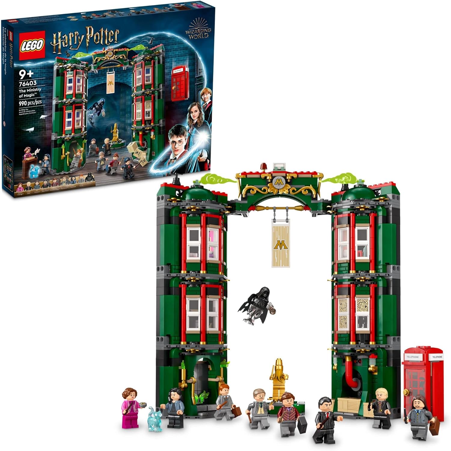 LEGO Harry Potter The Ministry of Magic Building Toy 76403 Large Modular Building