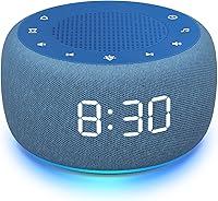 Vista 15 de Buffbee Pro 2ª generación - Batería recargable mejorada Máquina de ruido blanco 3 en 1 para dormir, reloj despertador y altavoz Bluetooth, 25
