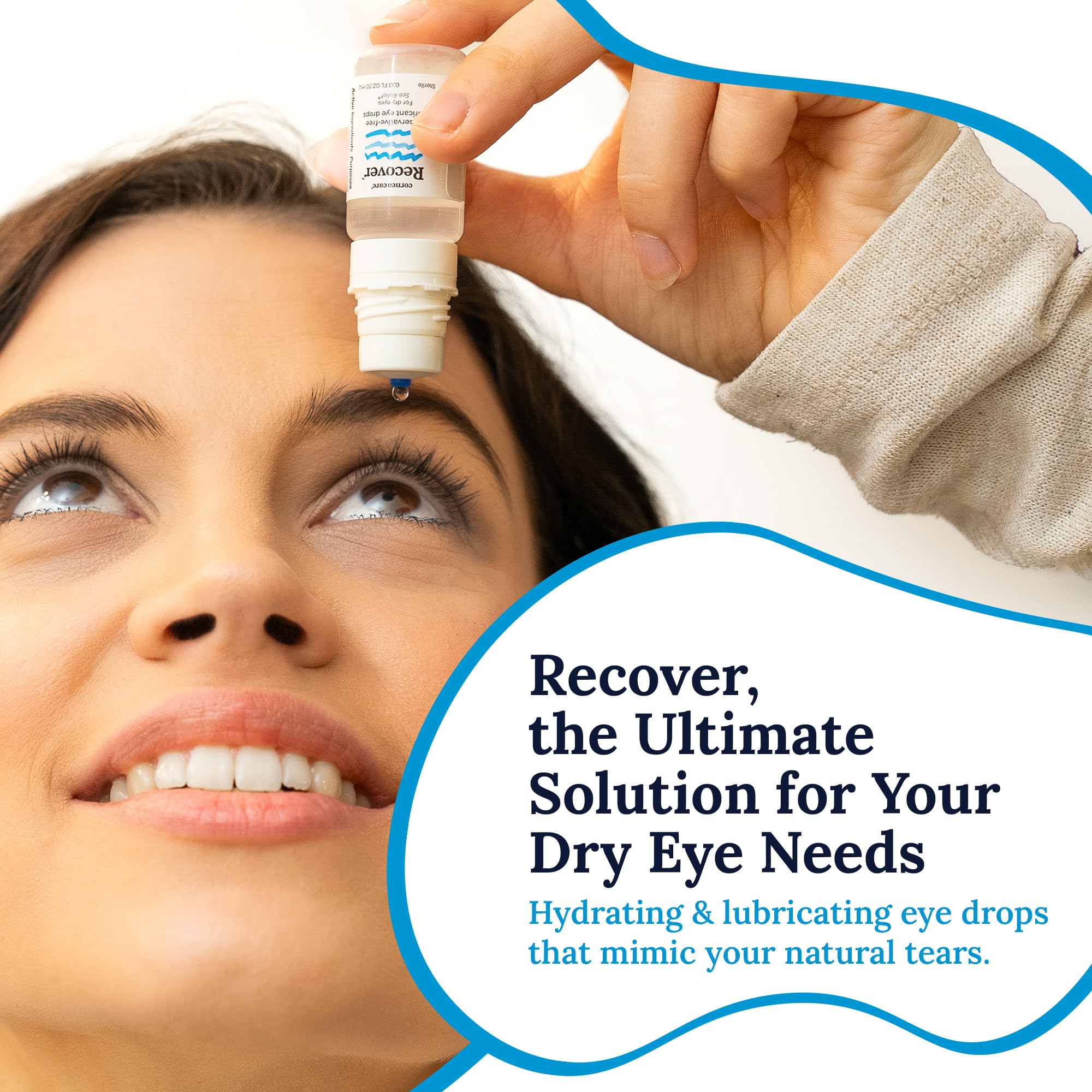 CorneaCare Recover Hydrating Eye Drops | for Dry Eyes Relief | 300 Drops — Amazon image 2