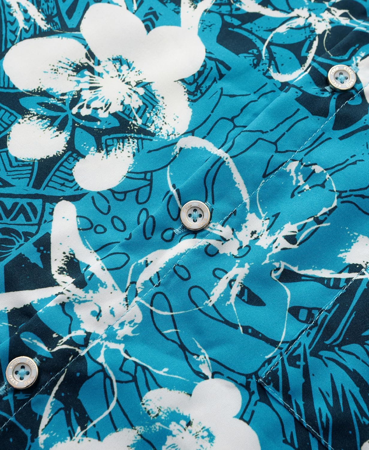 KYKU Hawaiian Shirt for Men: Beach Vacation Summer Short Sleeve Button Down Mens Shirts Casual Stylish - Image 6