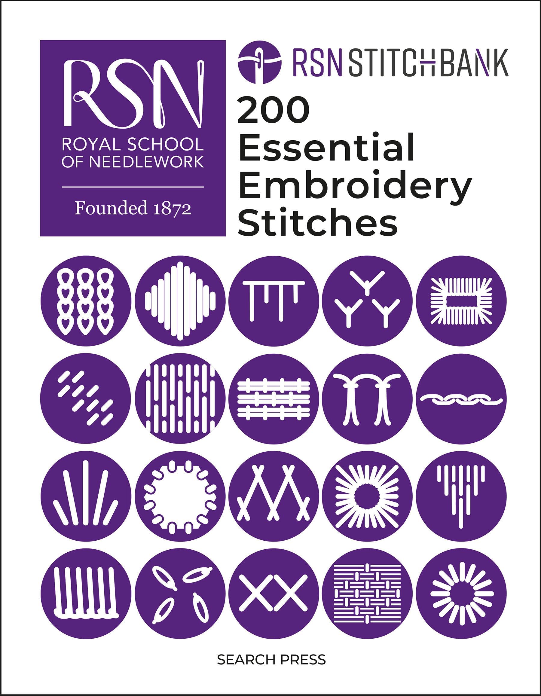RSN Stitch Bank: 200 Essential Embroidery Stitches: A directory of over 200 essential embroidery stitches