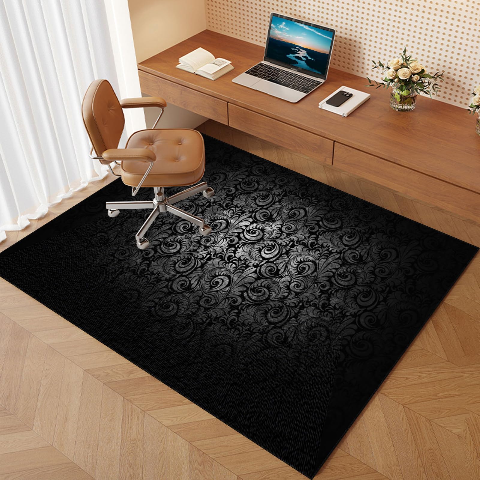 Dywan Krzesło Biurowe na Twarde Podłogi Płytki Laminowane Dywan Krzesło Gamingowe 160 x 200 cm Maty na Krzesła Biurowe Ochrona Podłogi Krzesła Rolnicze Mata Kadeira Biurko Antypoślizgowa