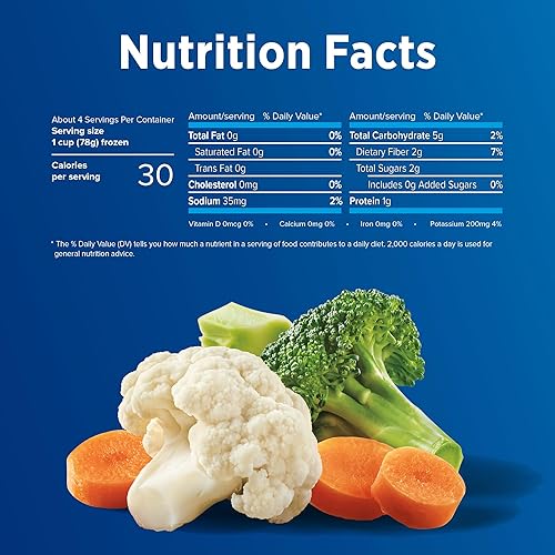 Vista 2 de Birds Eye Steamfresh Brócoli, coliflor y zanahorias, verduras congeladas, 10.8 onzas