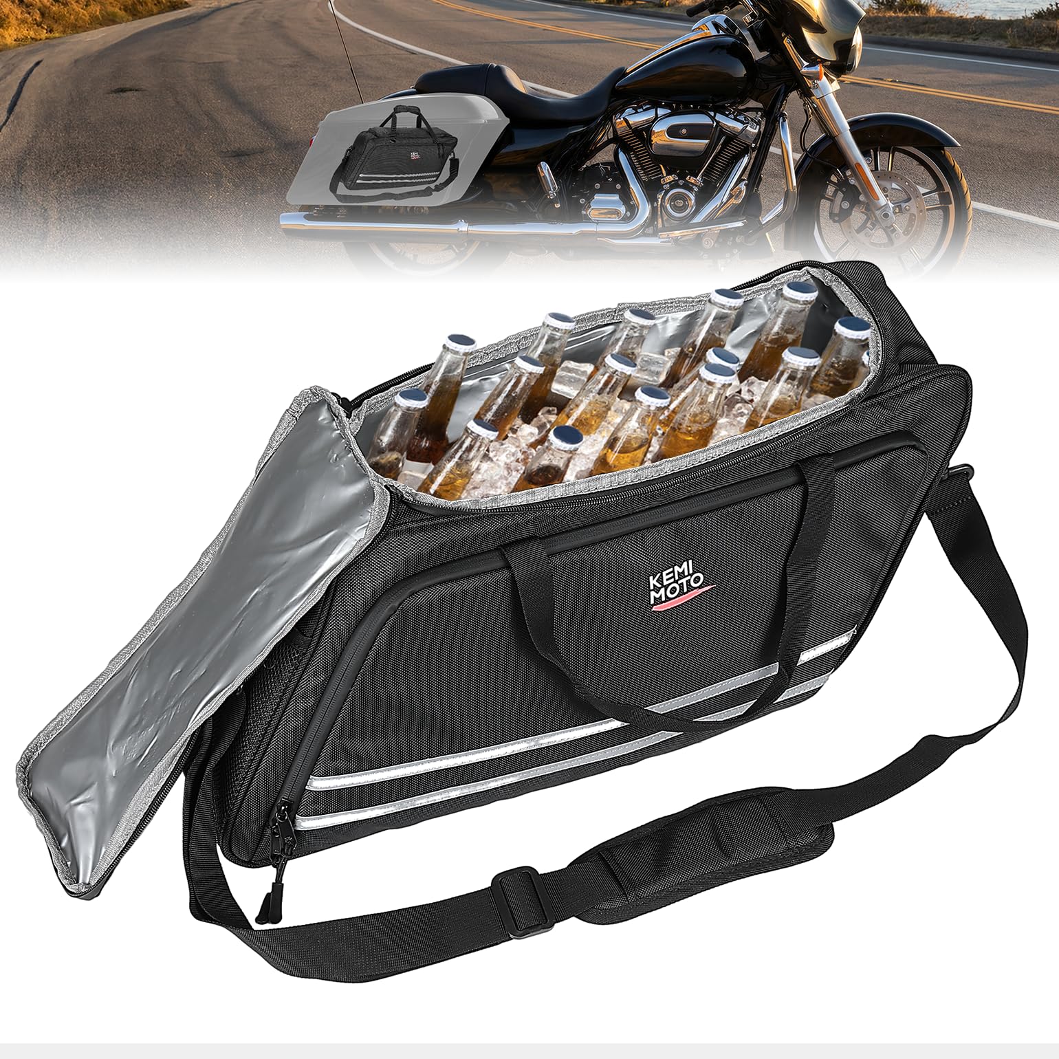 Amazon.com: KEMIMOTO Upgraded Saddlebag Cooler Leakproof, Keeps