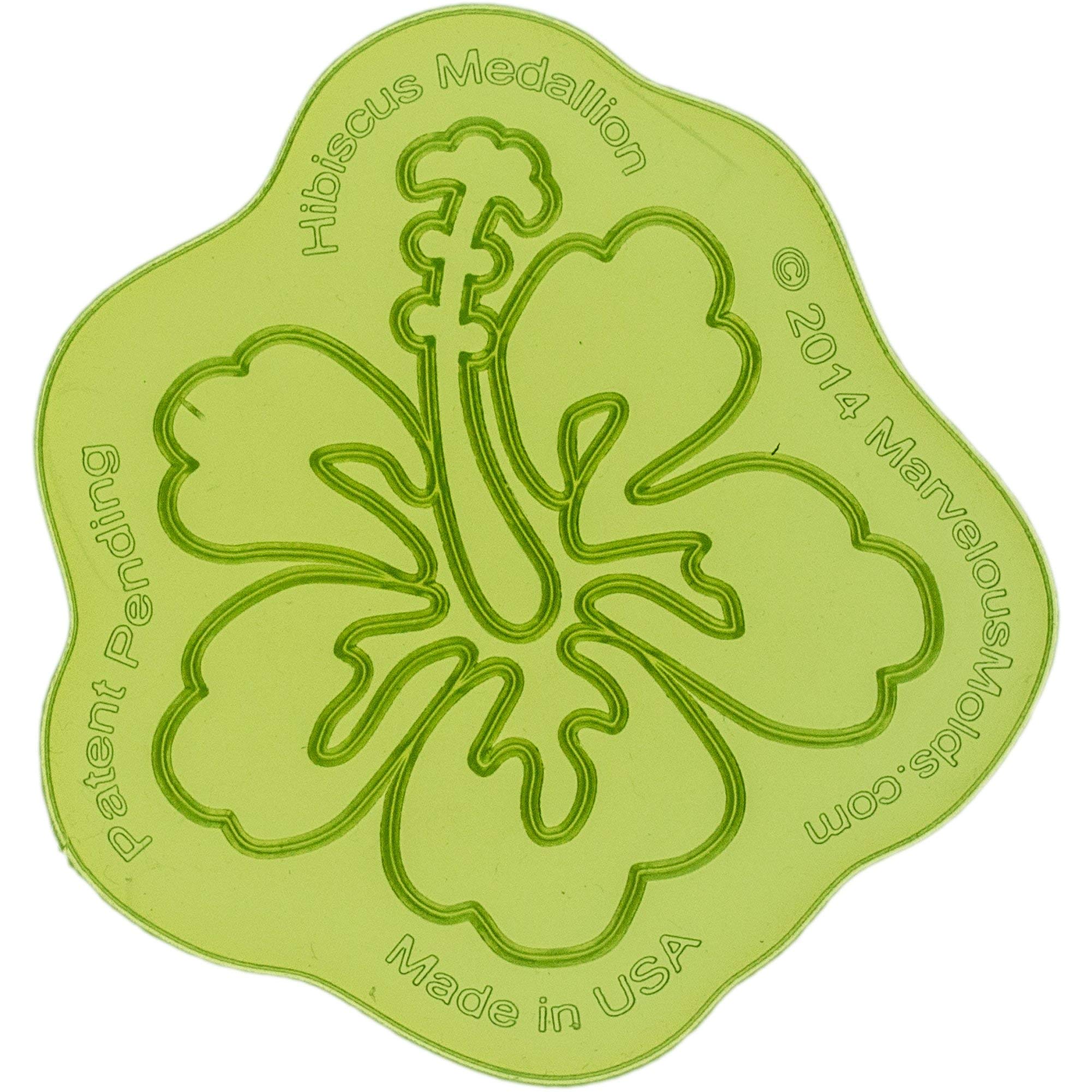 Marvelous Molds Hibiscus Flower Silicone Onlay | Cake Decorating with Fondant and Gum Paste and More