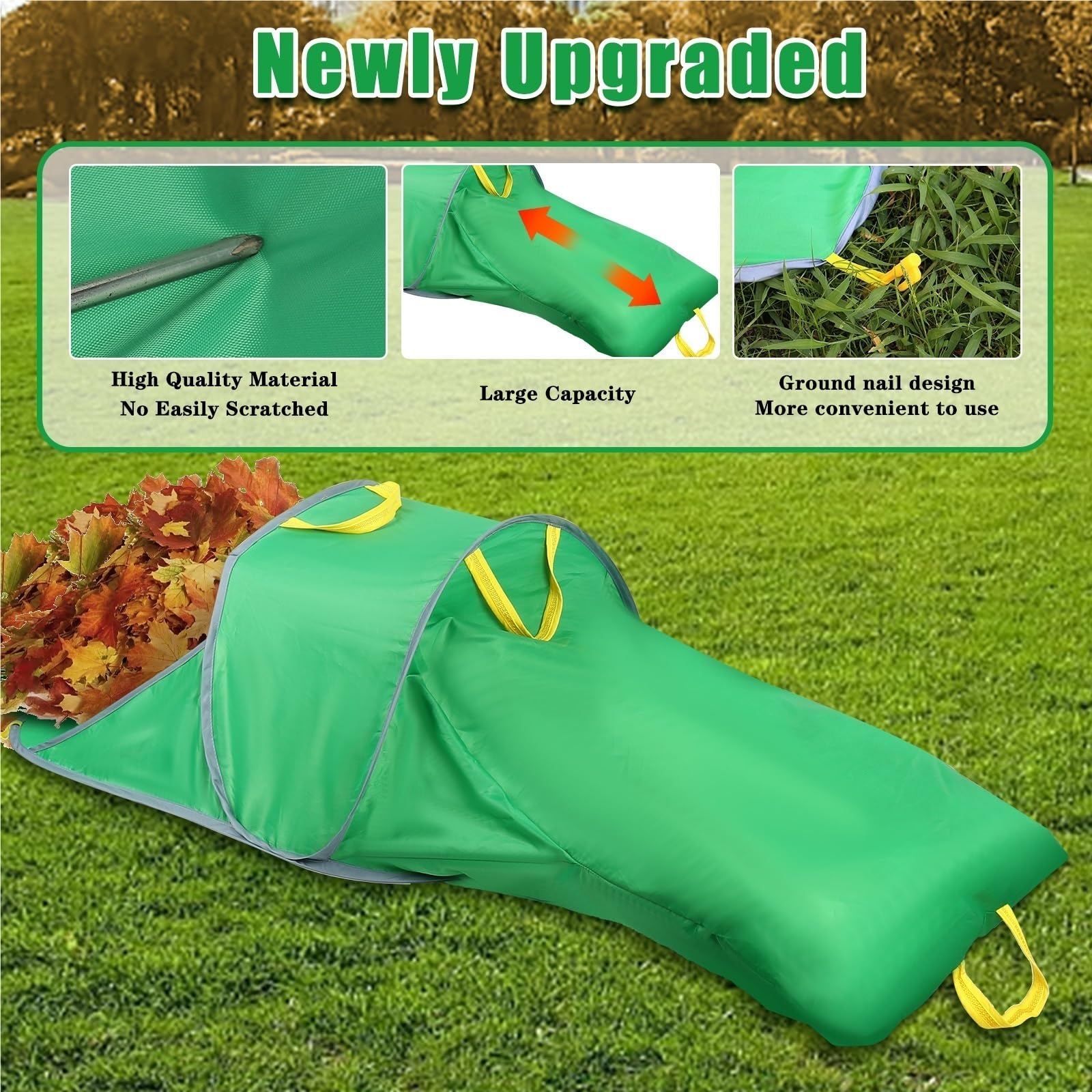 Sacs à Déchets Verts Grand sac de collecte feuilles pliable