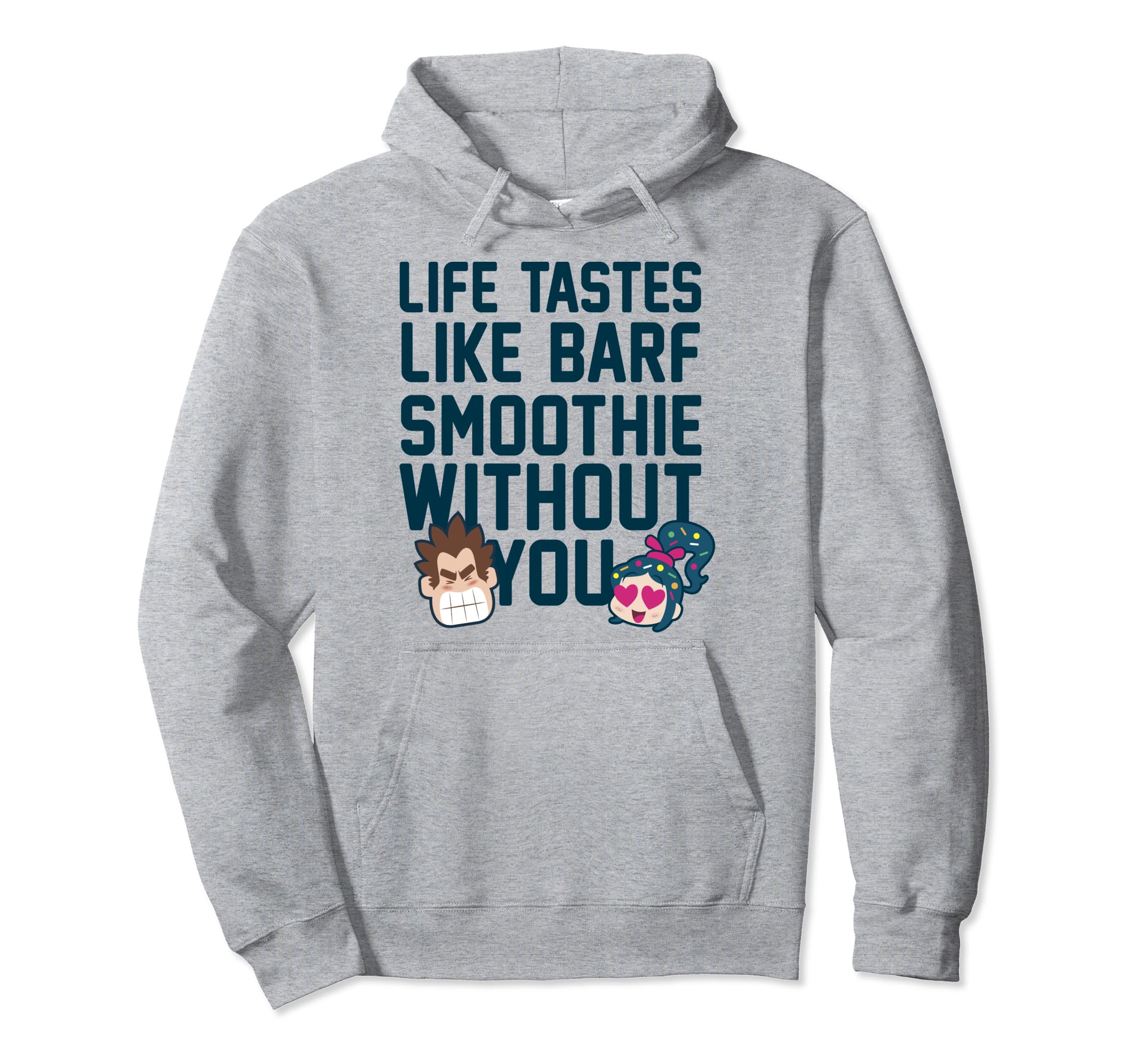 Disney Wreck It Ralph 2 Vanellope Barf Smoothie Life Quote Pullover Hoodie