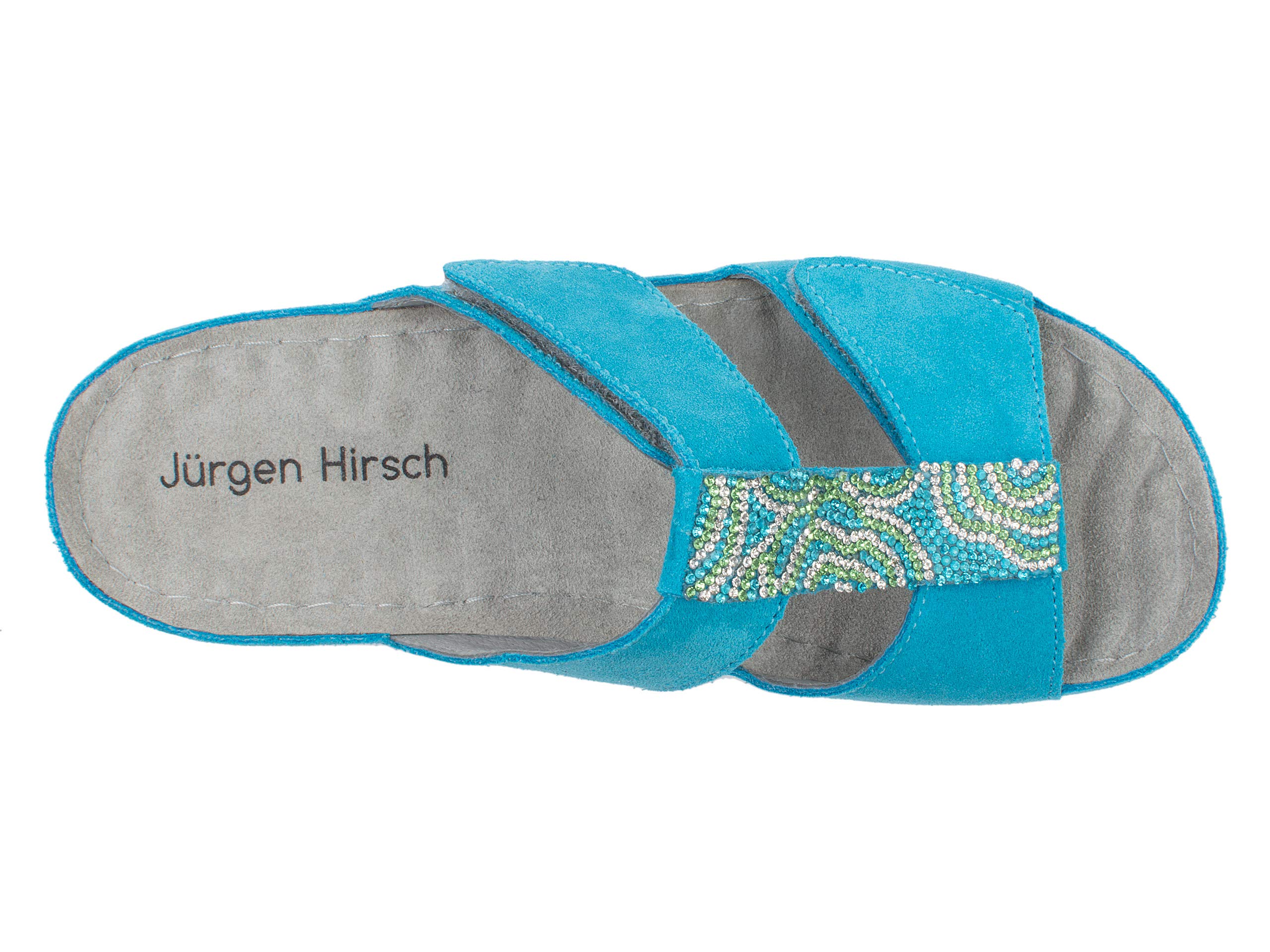 Jürgen Hirsch Mules Vita 01 pour femme - Semelle de massage en cuir - Coussinets anti-chocs