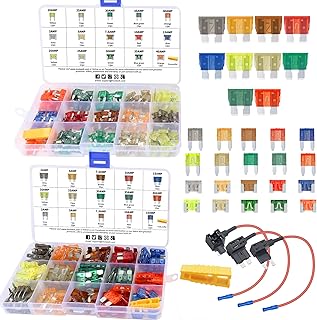 MulWark 349pc Car Fuses Assortment Kit & Add-a-Circuit Fuse Adapter- Standard & Mini & Low Profile Mini Automotive Fuses Set (2A 5A 7.5A 12A 15A 20A 25A 30A 35A 40A), for Car Boat Truck SUV RV