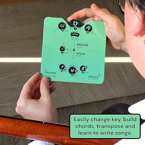 Miniatura 4 de Expand Your Playing Ability  Card Circle Of Fifths Decoder & Book  Music Theory Made EASY!! Chord Wheel Makes Helps Song Writing And Music