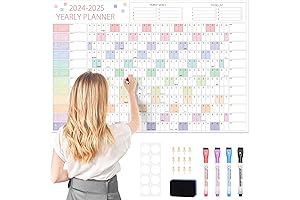 Large 32' x 48' 2024-2025 Monthly Wall Calendar