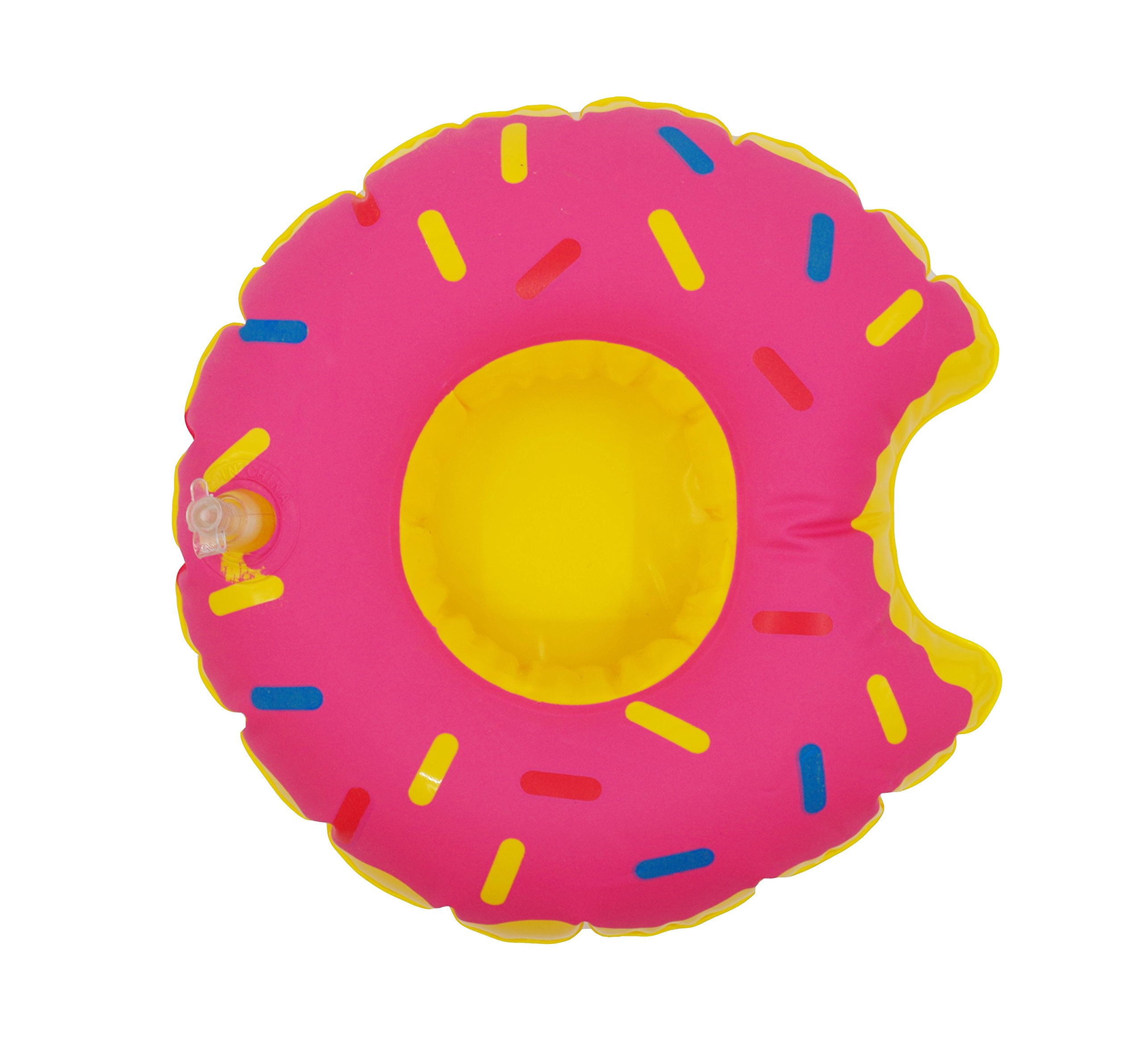 VIGUEUR Inflatable Drink Float Flamingo Swimming Drink Holder for Pool Pack of 7