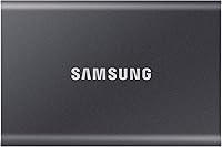 Vista 1 de Samsung SSD portátil T7 - 2 TB - USB 3.2 Gen.2 SSD externo Gris titanio (MU-PC2T0T/WW)