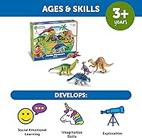 Vista 13 de Recursos de aprendizaje Jumbo Dinosaurios, Multicolor