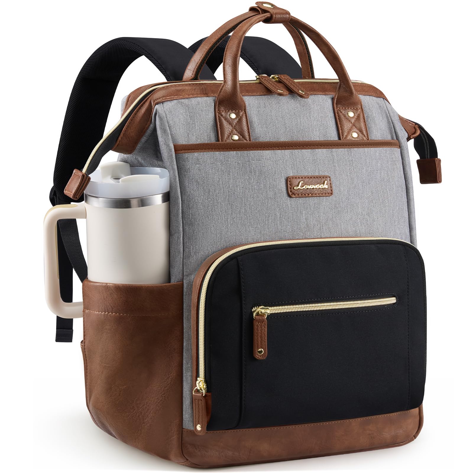 LOVEVOOK Laptop Backpack with Giant Tumbler Holder
