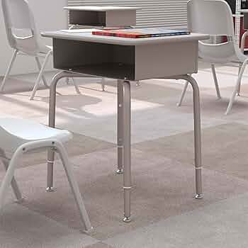 値下げ！ヴァルコ　Student desk Virco Zuma ZADJ2026BOXM Open Front Desk w/ Hard Plastic Top