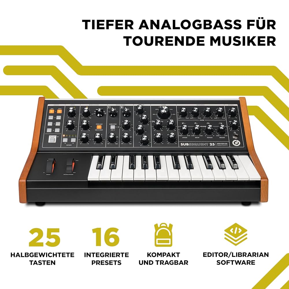MOOG Subsequent 25 Paraphone Analogue Synthesizer and MIDI