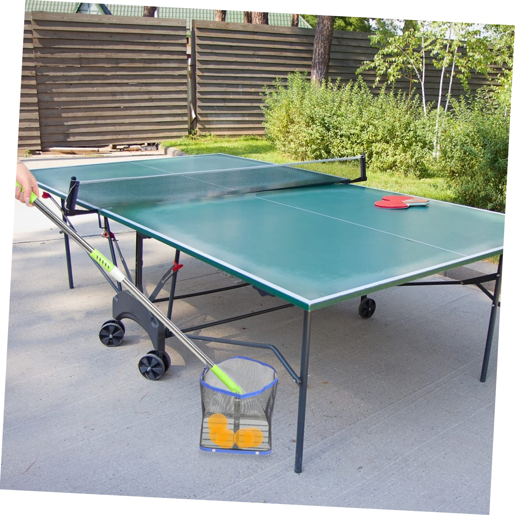 Toddmomy Recolector de Tenis de Mesa Recogedor de Bolas de Alta Capacidad Acero Inoxidable