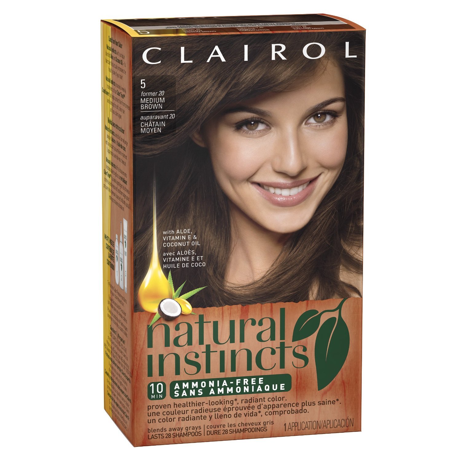 ClairolNatural Instincts Hair Color, Non-Permanent, Medium Brown 20, 10.4 Ounce