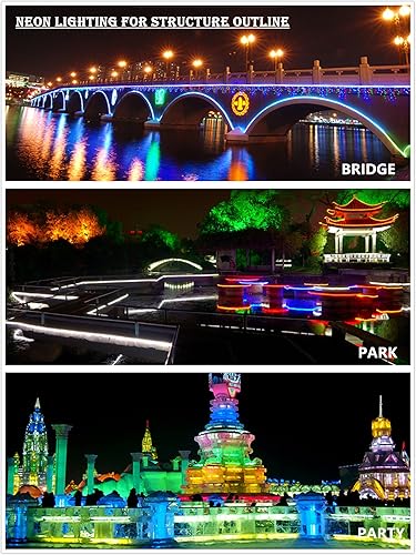 Miniatura 7 de Tira de luces LED de neón (110  120 V, 60 ledesm, resistente al agua, 5050 SMD, con control remoto)