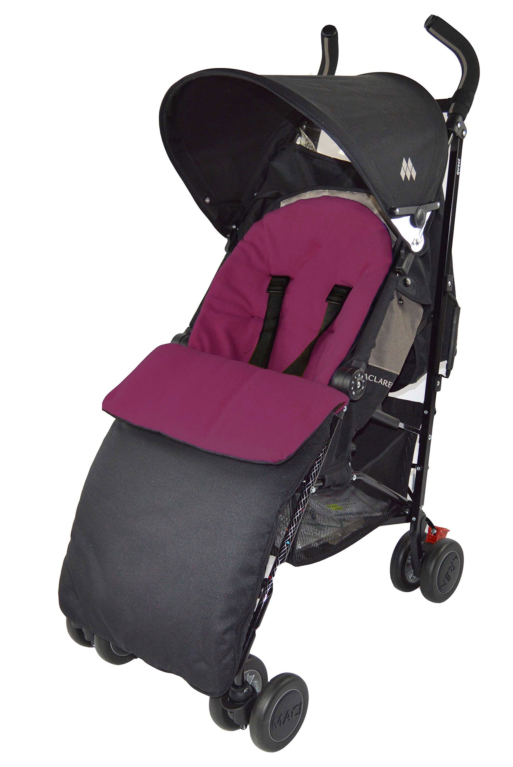 Coprigambe/Cosy Toes Compatibile Con Chicco Urban London Echo Multiway Lite Way, Colore Viola, Imbottito E Sfoderabile
