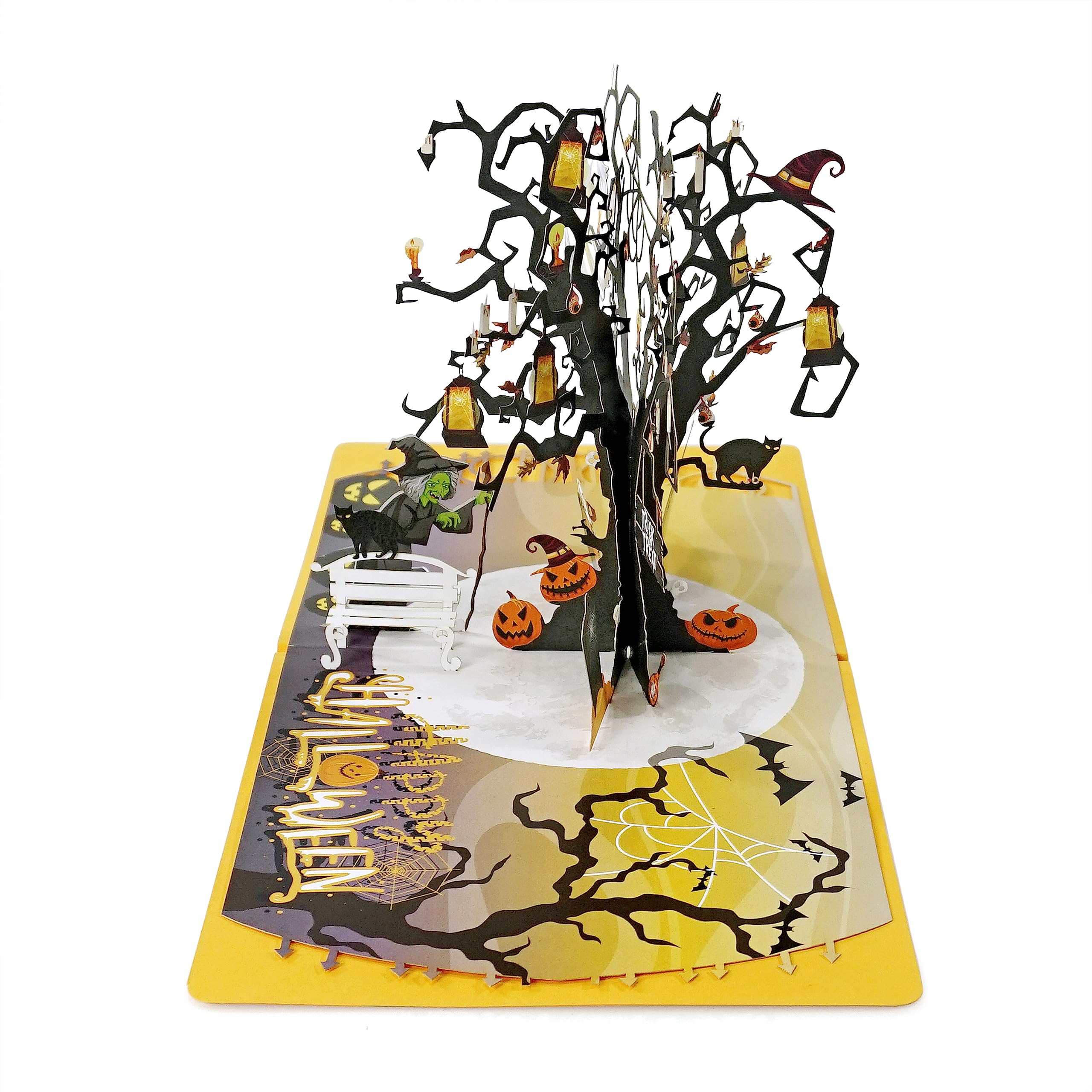 GREETING ART Biglietti di Halloween, biglietti di auguri pop-up 3D, biglietti di auguri di Halloween per bambini, amici, moglie, marito, lui, donne
