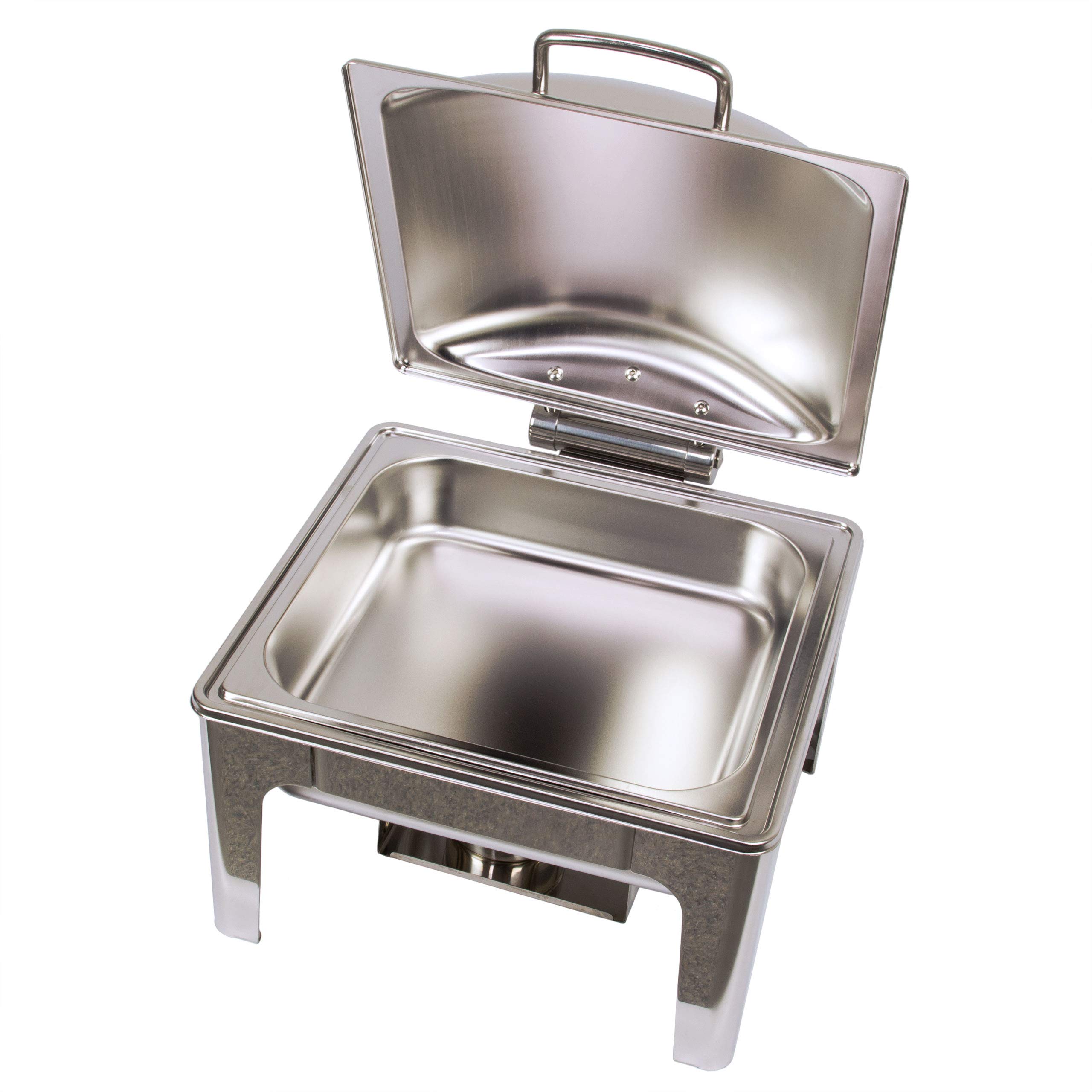 Edelstahl Luxus Speisenwärmer 2/3 Warmhaltebehälter Chafing Dish 6,0 Liter