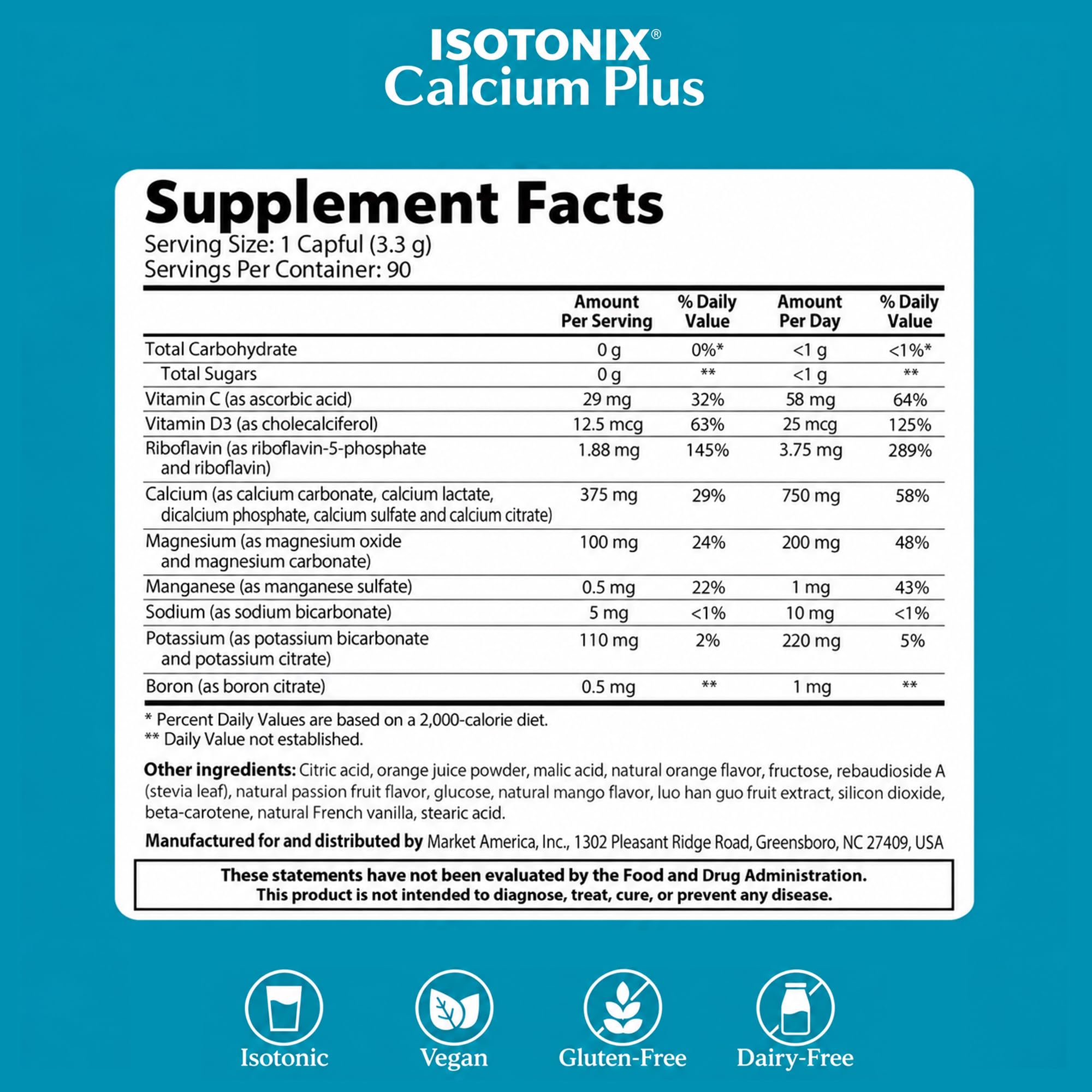 Isotonix Calcium Plus, Calcium, Magnesium, Vitamin D3 & C, 90 Servings — Amazon image 9